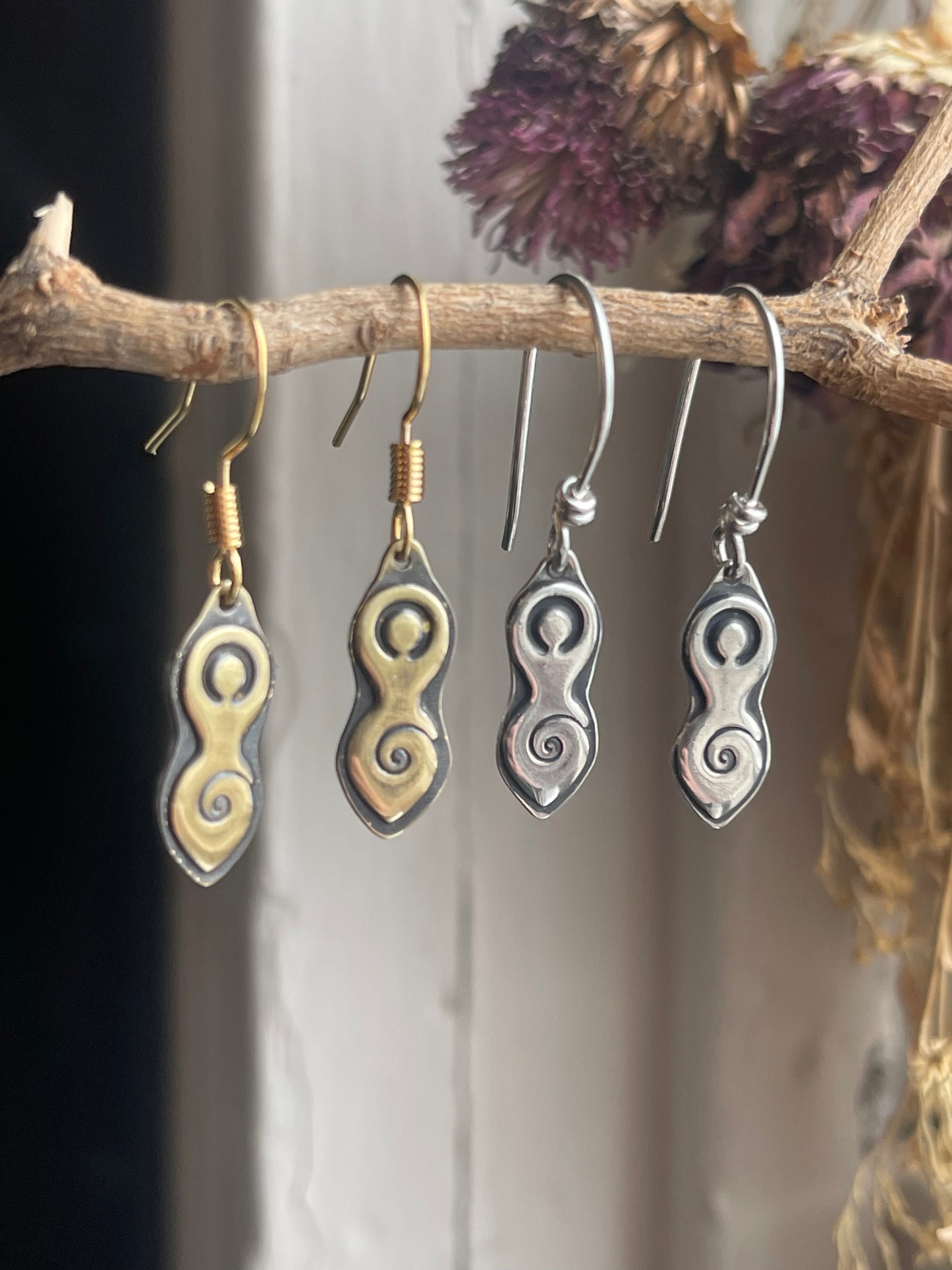 Mother Goddess Charm Jewelry • Earrings & Necklace