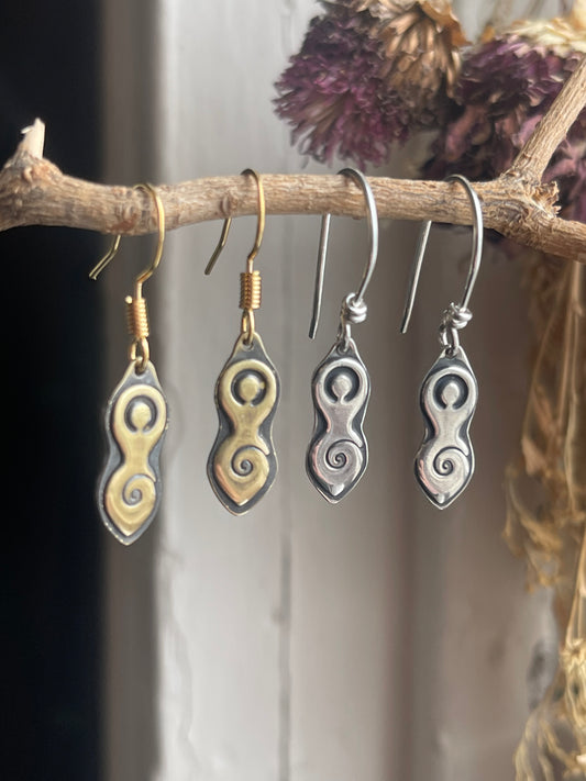 Mother Goddess Charm Jewelry • Earrings & Necklace