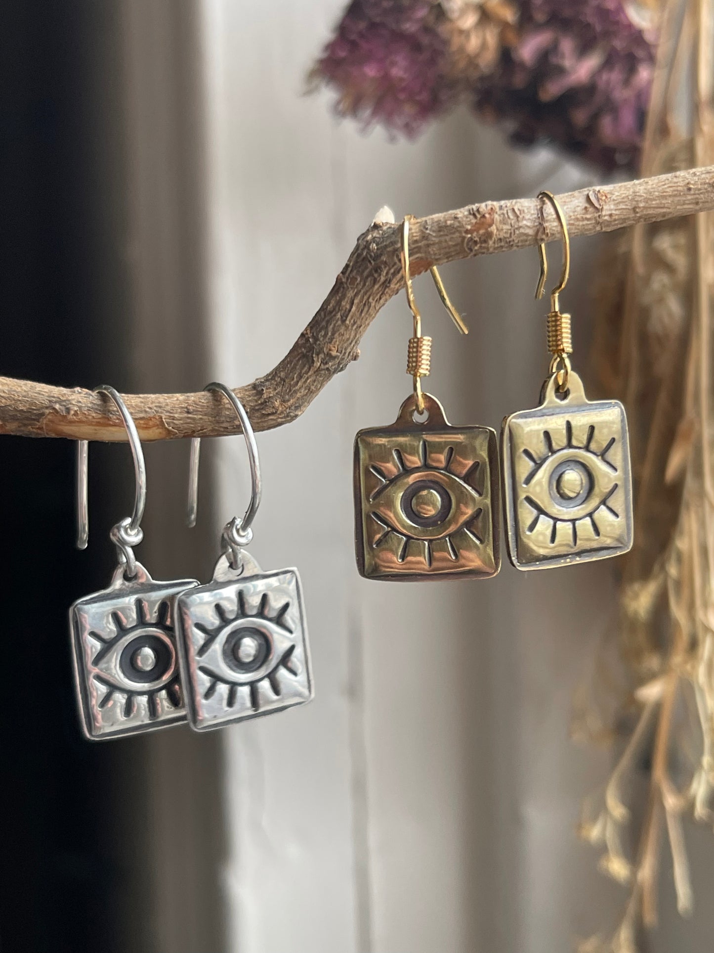 Evil Eye Made to Order Charm Earrings and Necklace