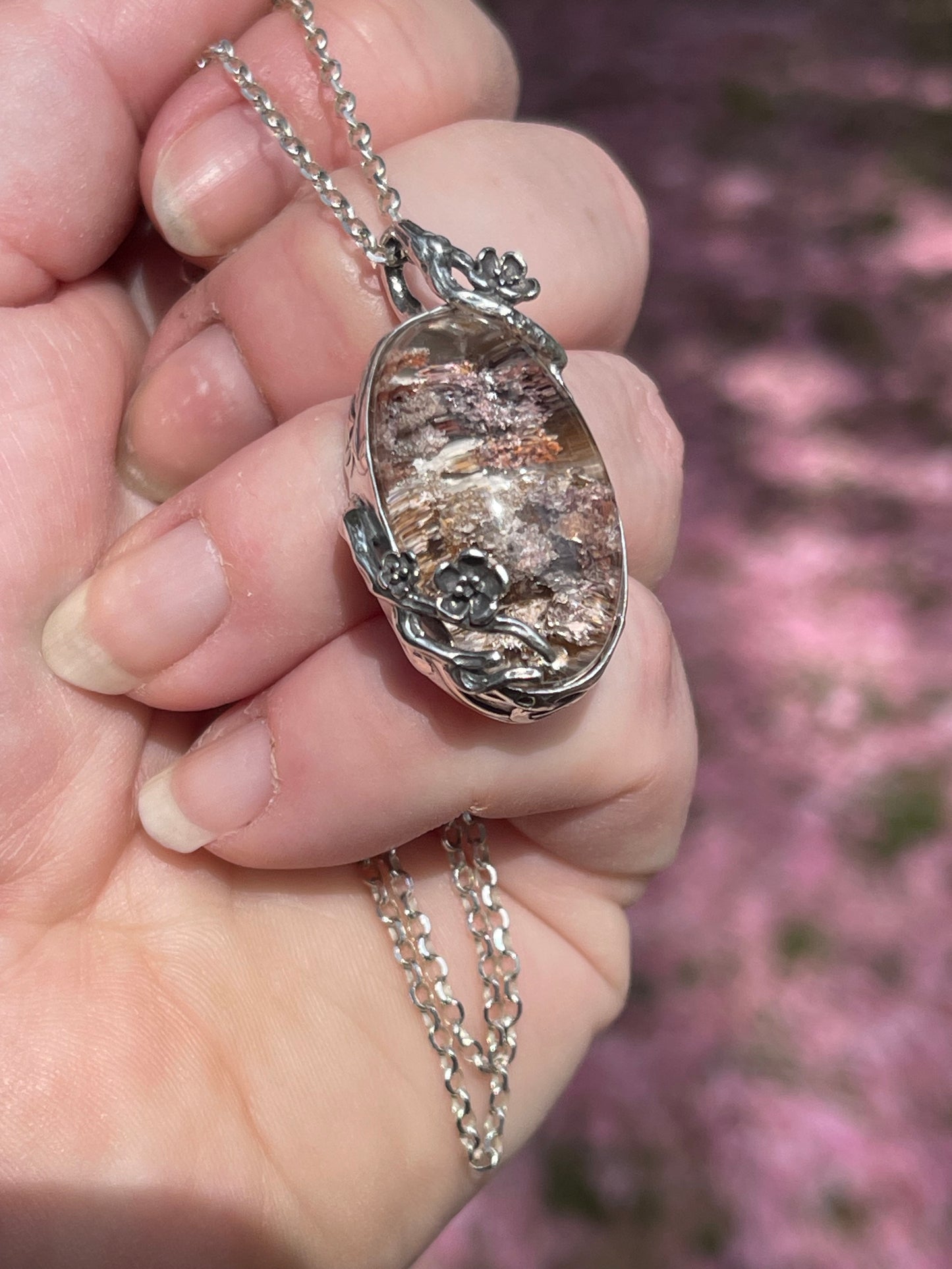 *Freyja’s Heart • Ostara Statement Pendant Necklace • Sterling Silver