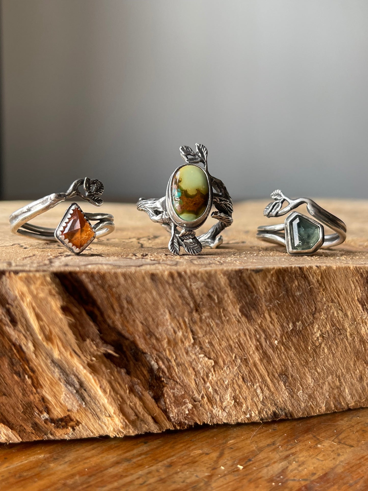 Emberline Adjustable Ring • Hessonite Garnet