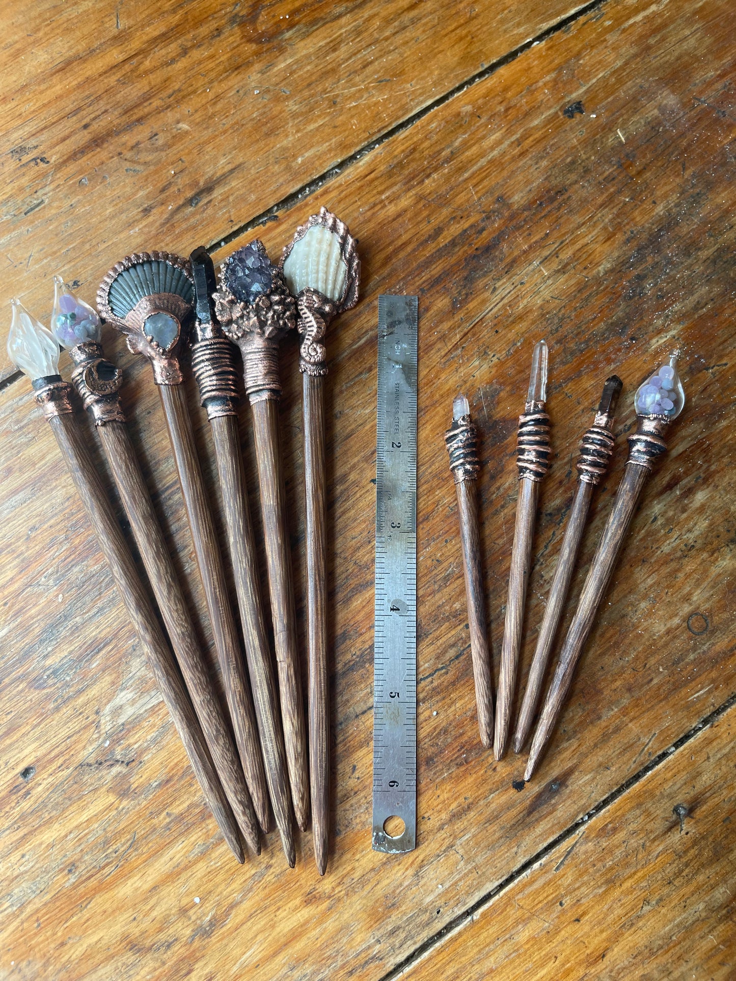 Electroformed Crystal Hair Sticks