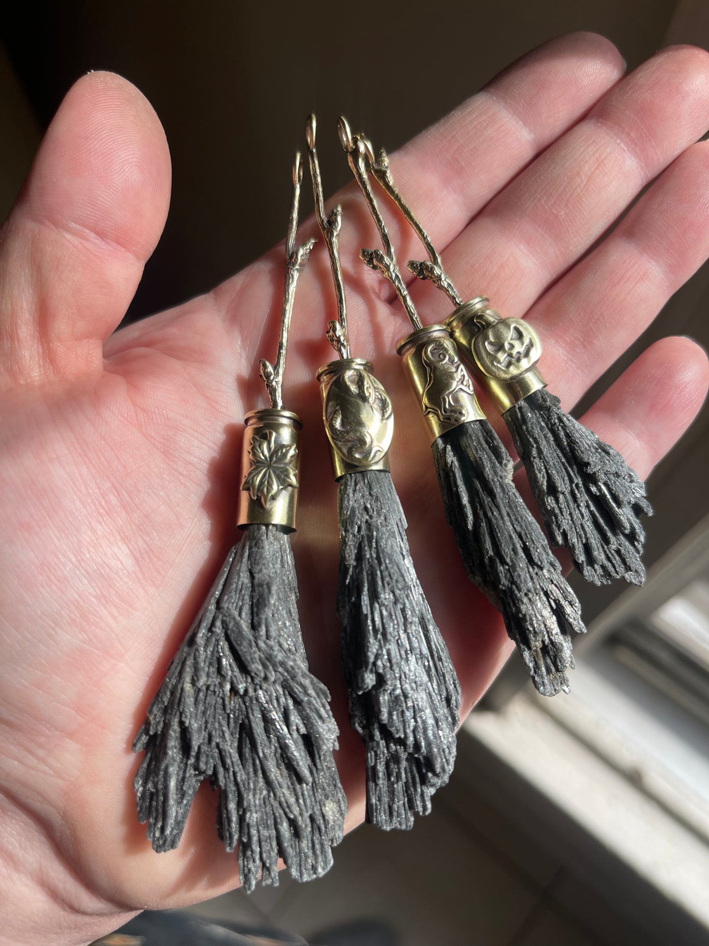 Brass Forest Witch Brooms: Spooky Edition