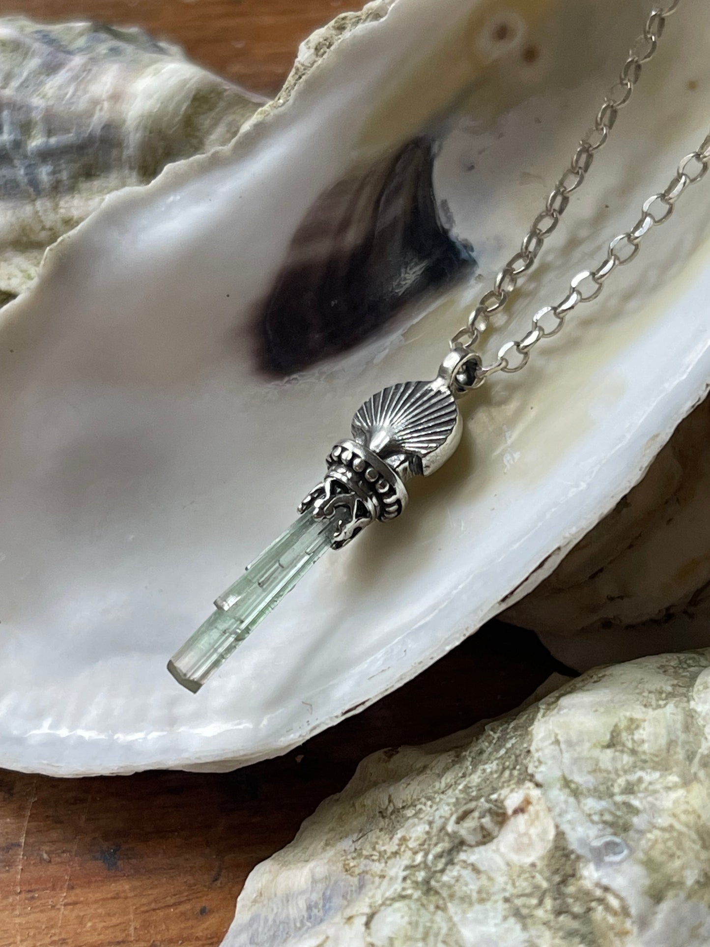 *Seaside Crystal Charm Necklaces