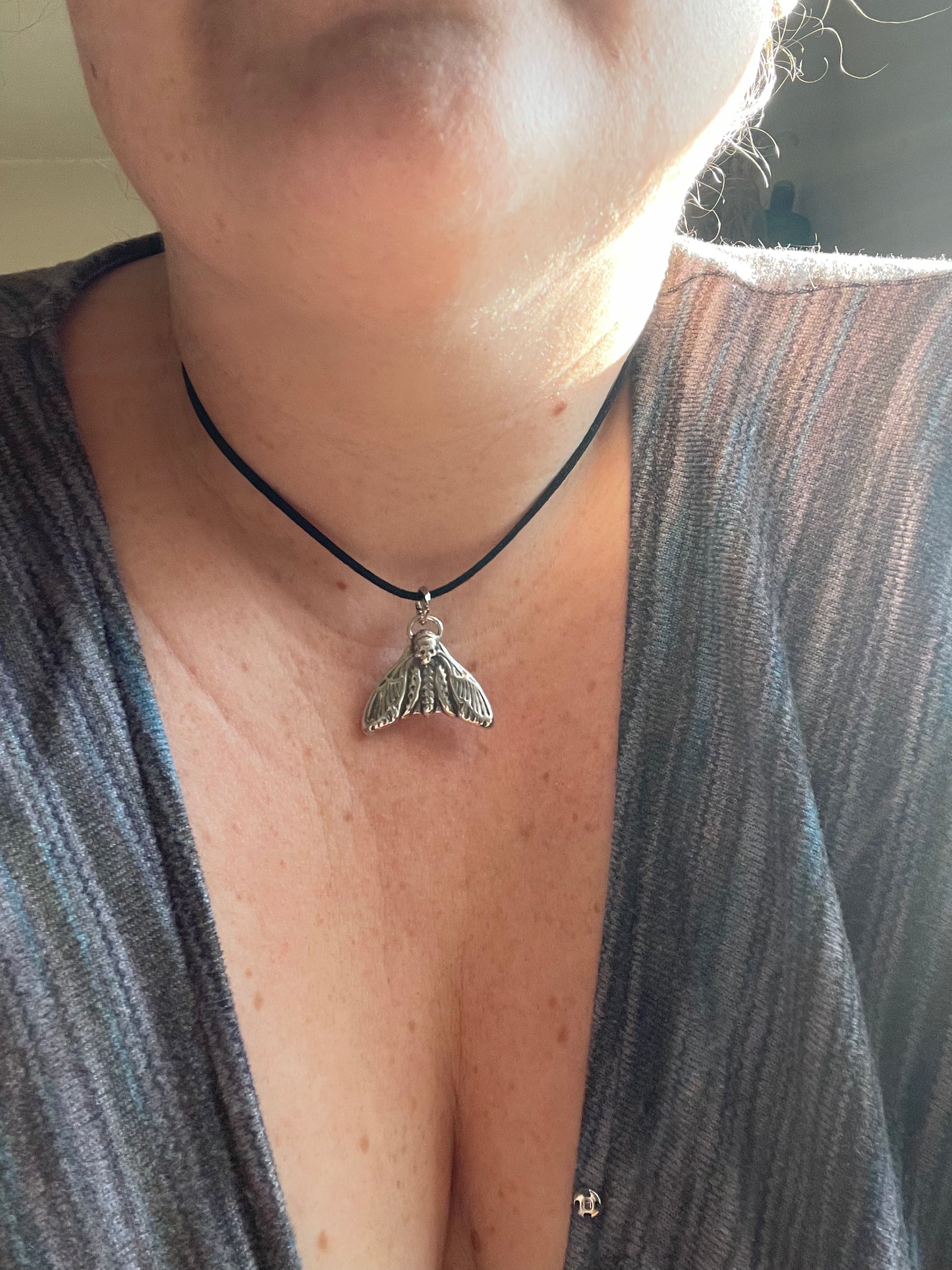 Deathmoth Pendant and Ring • MADE TO ORDER