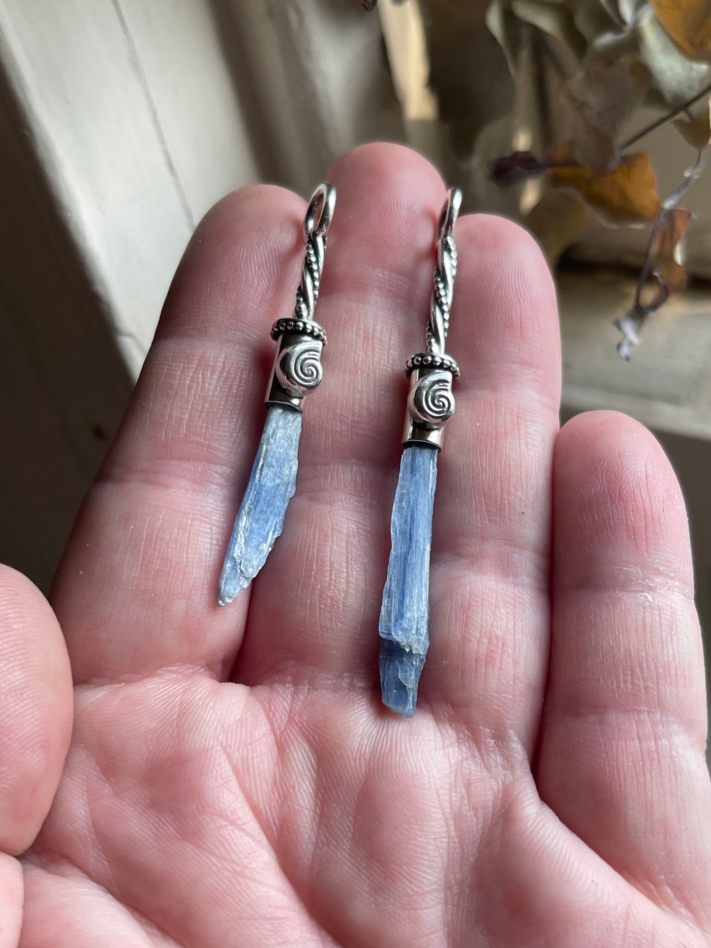Blue Kyanite Bebe Sea Witch Broom Pendant