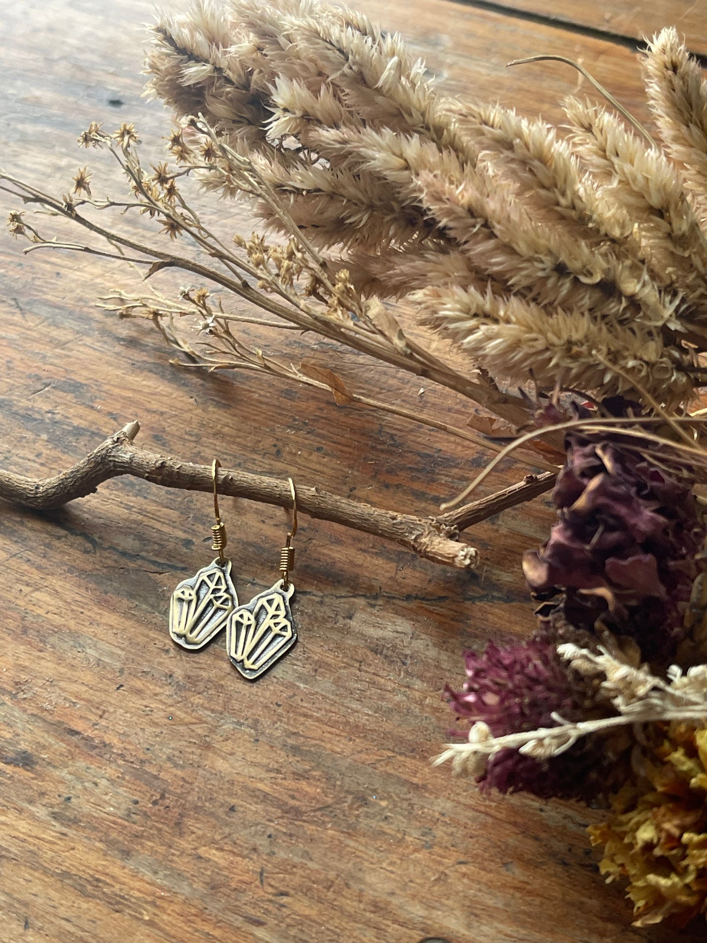 Crystal Cluster Cutie Charm Earrings • Dangle & Studs