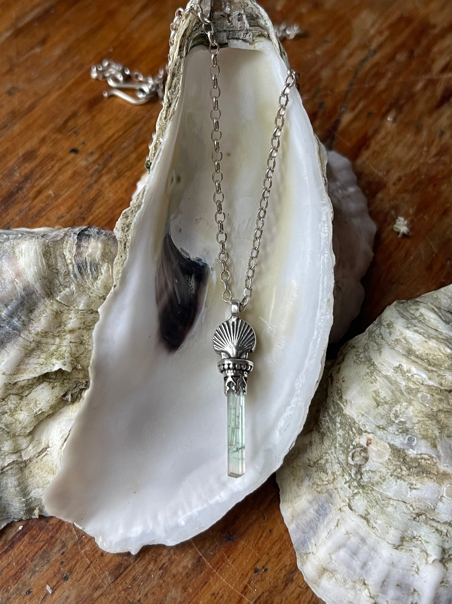*Seaside Crystal Charm Necklaces