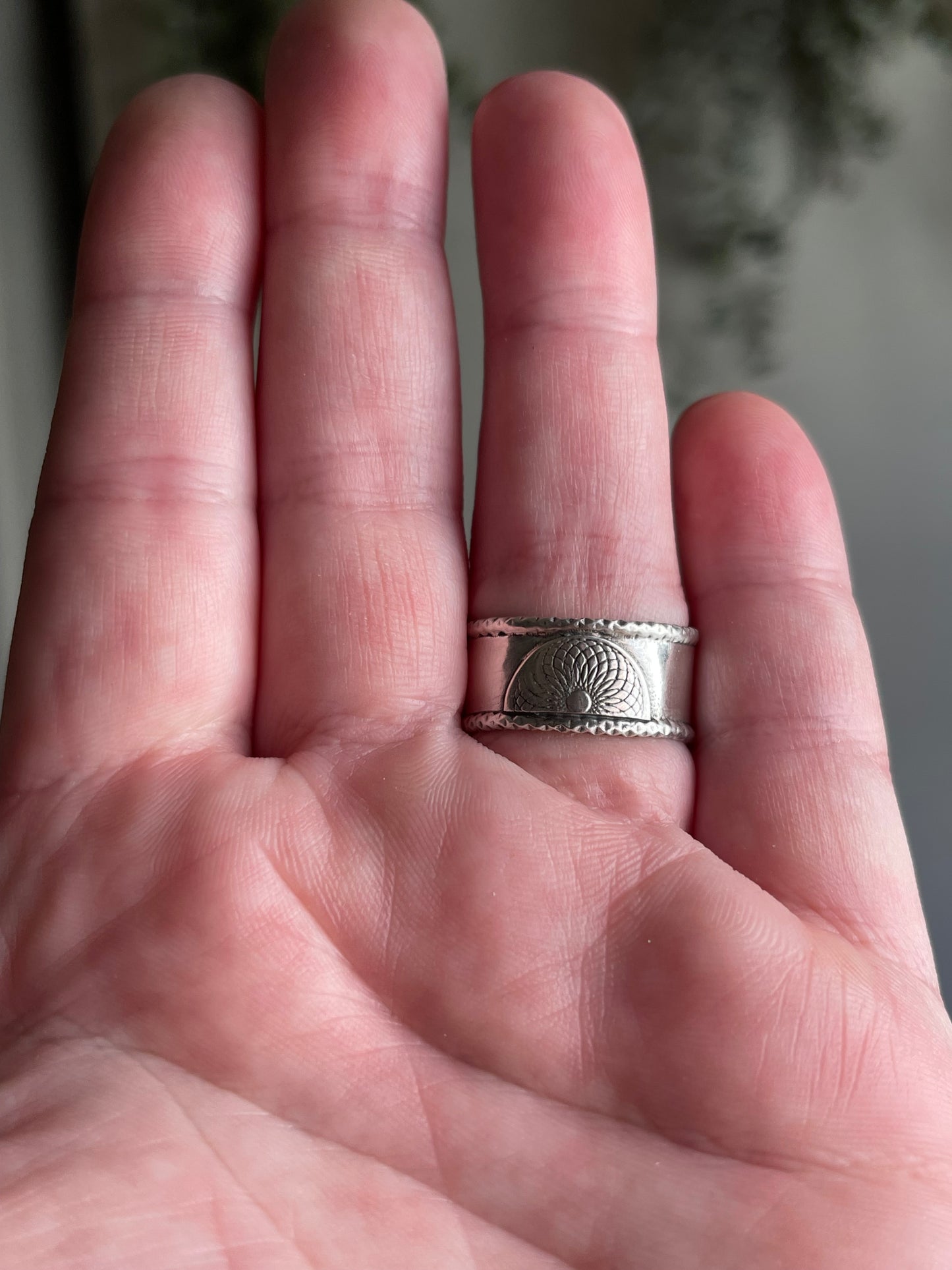 Emergence Crystal Statement Ring • Fine Silver with London Blue Topaz
