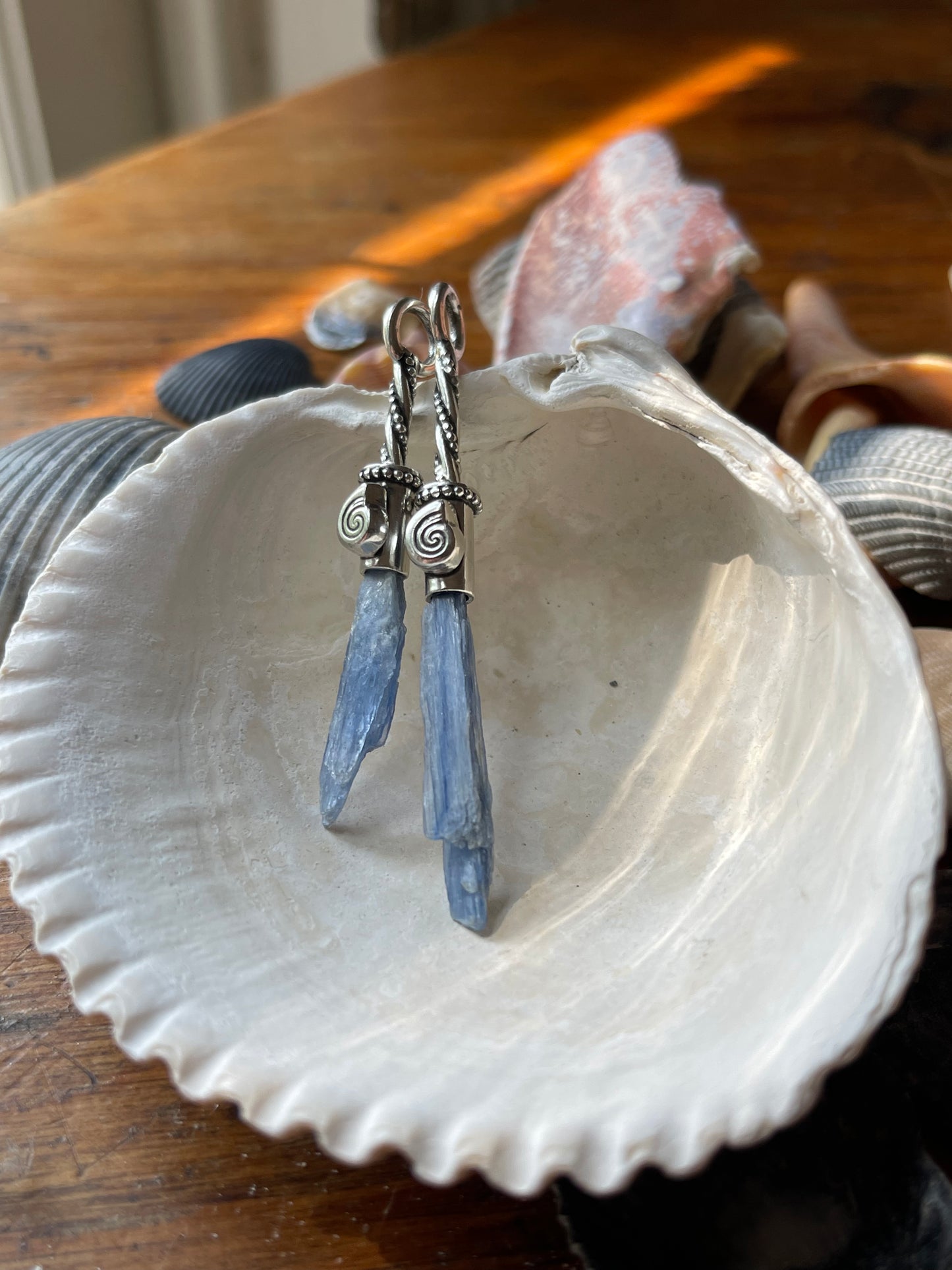 Blue Kyanite Bebe Sea Witch Broom Pendant