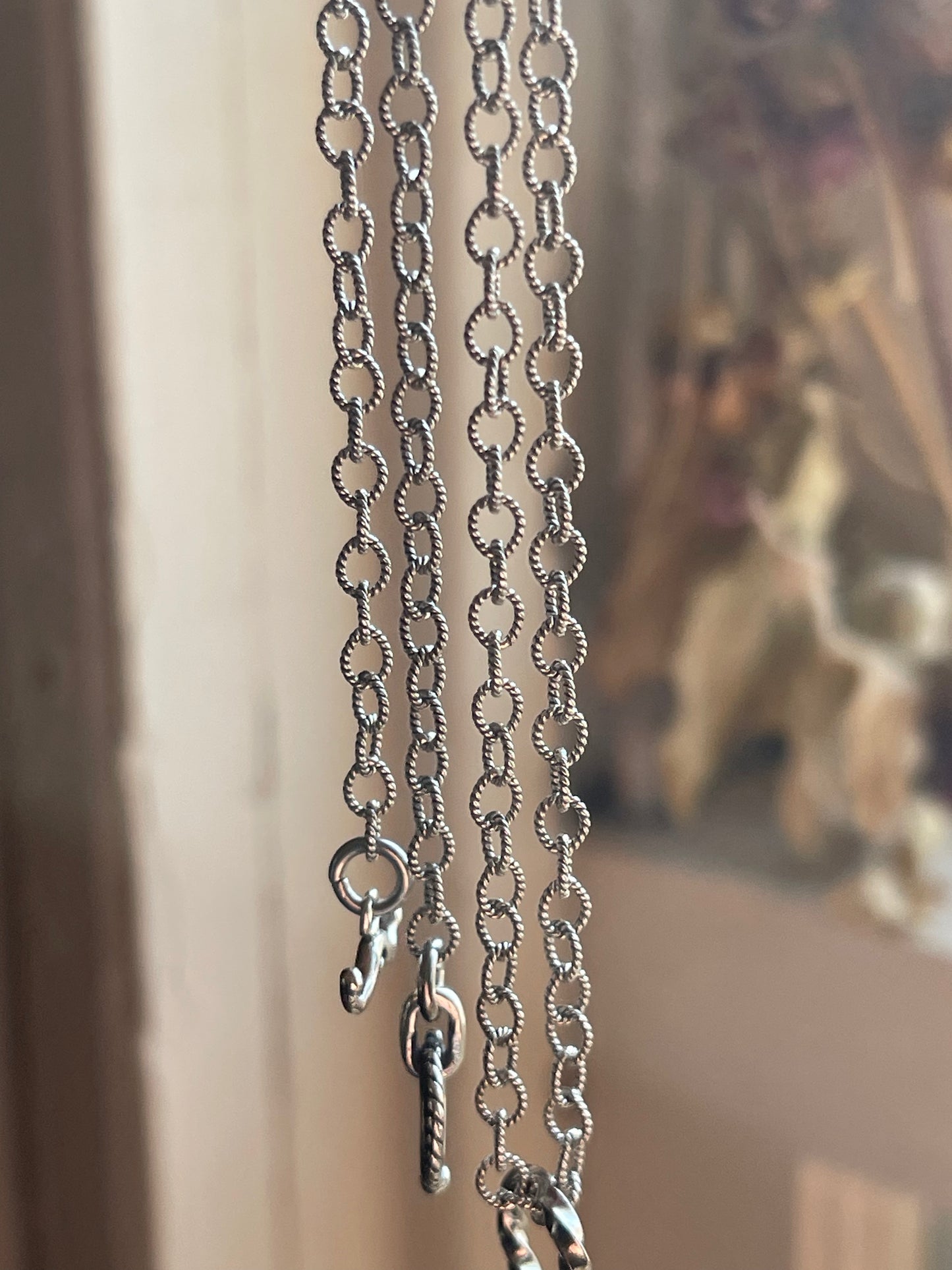 Green Tourmaline Crystal Deathmoth Necklace