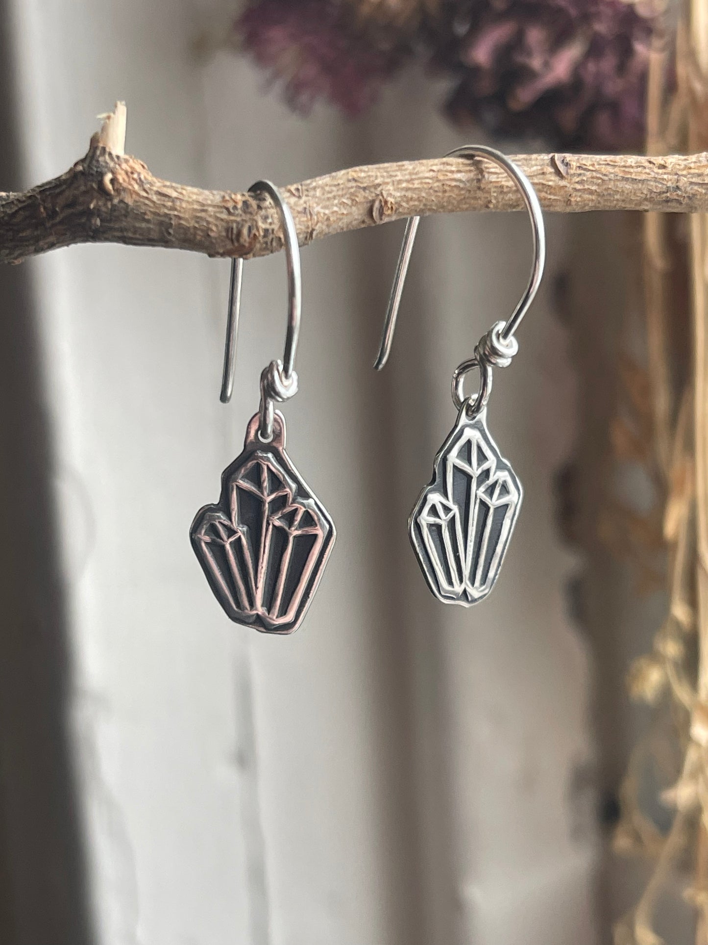 Crystal Cluster Cutie Charm Earrings • Dangle & Studs