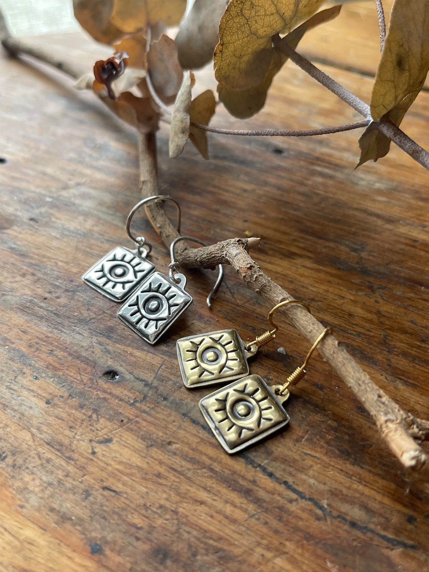 Evil Eye Made to Order Charm Earrings and Necklace