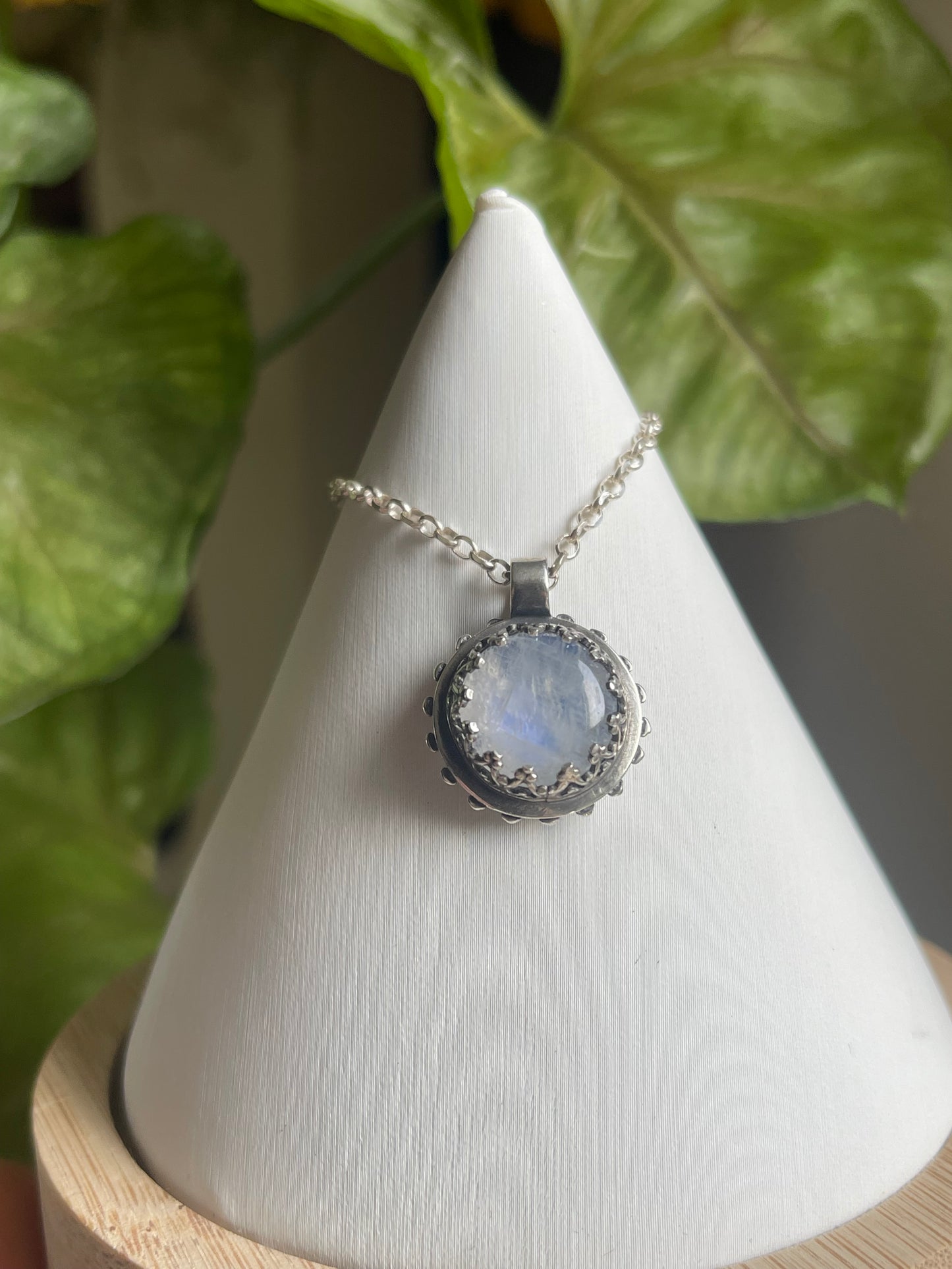 *Moonstone Magick • Reversible Pentacle Pendant Necklace