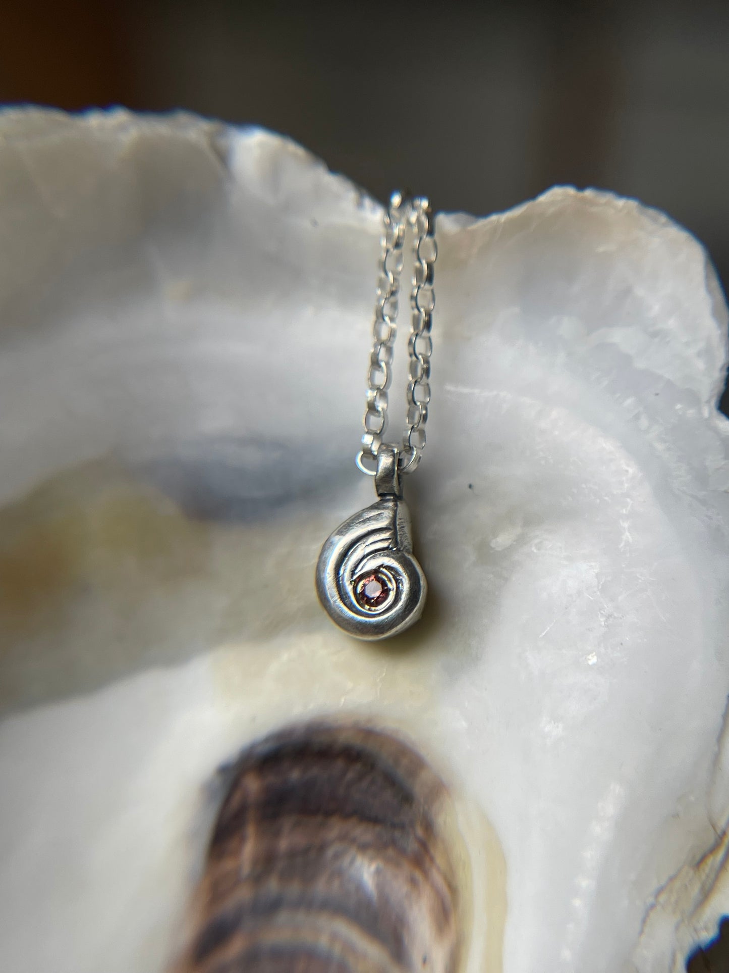 Seashells by the Seashore • Made to Order Faceted Gemstone Shell Charm Necklaces