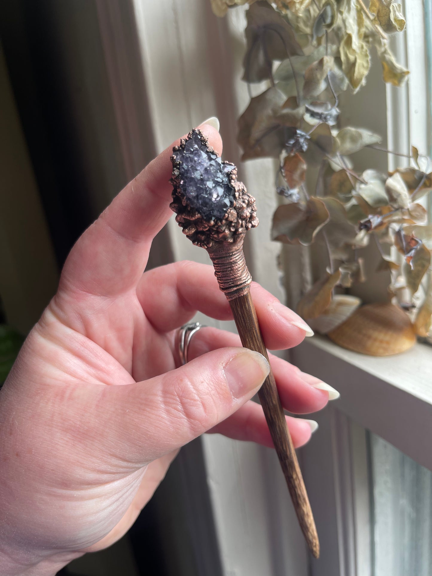Electroformed Crystal Hair Sticks
