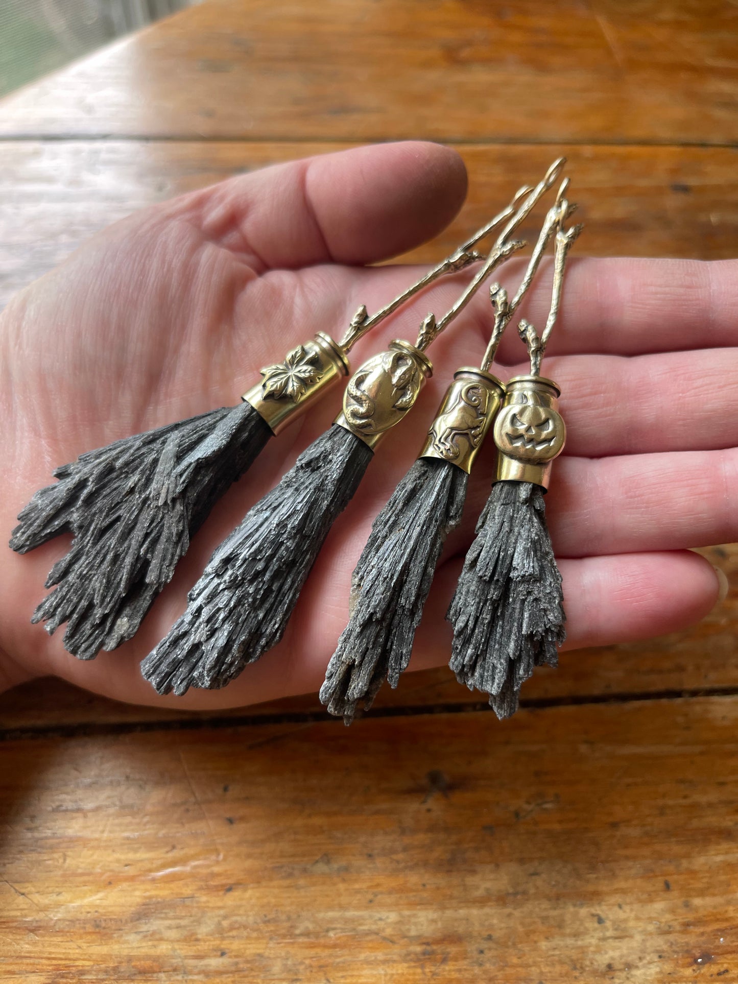Brass Forest Witch Brooms: Spooky Edition