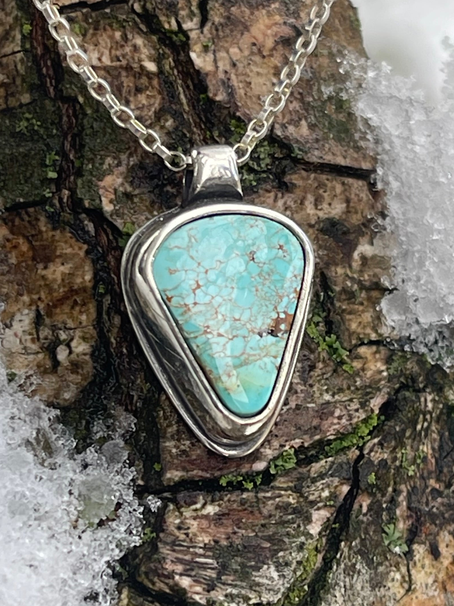 Cold Creek • Royston Turquoise Sterling Silver Pendant Necklace