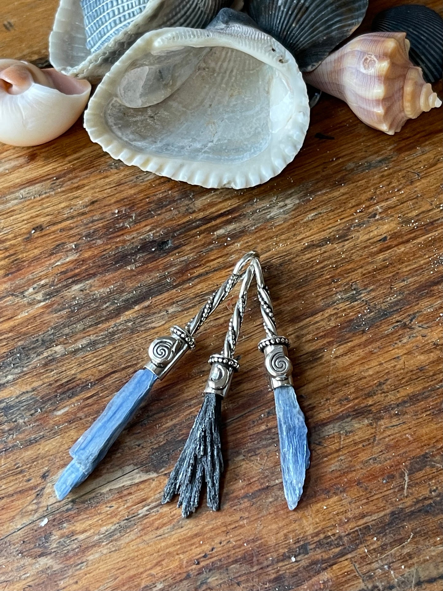 Blue Kyanite Bebe Sea Witch Broom Pendant