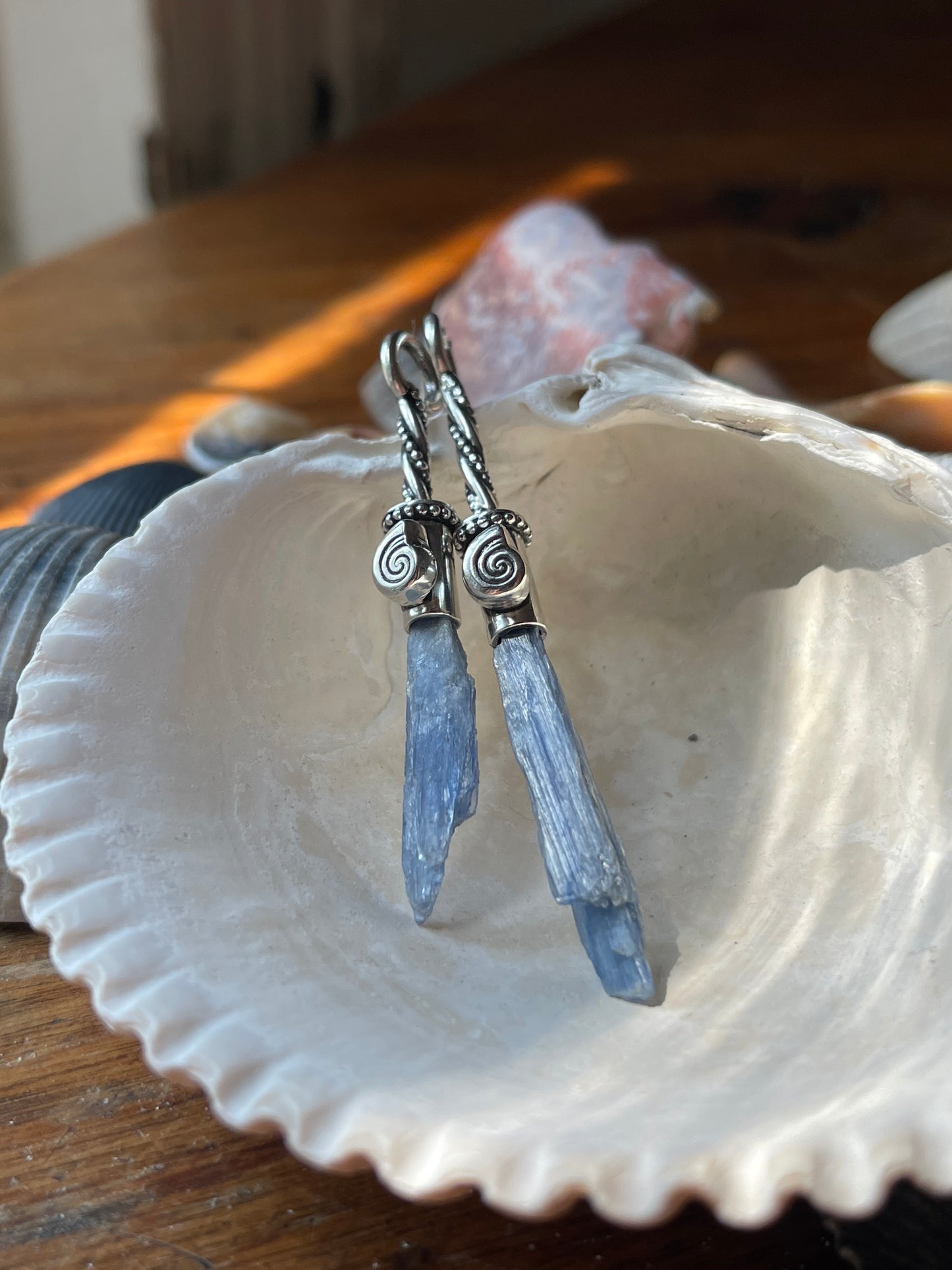 Blue Kyanite Bebe Sea Witch Broom Pendant