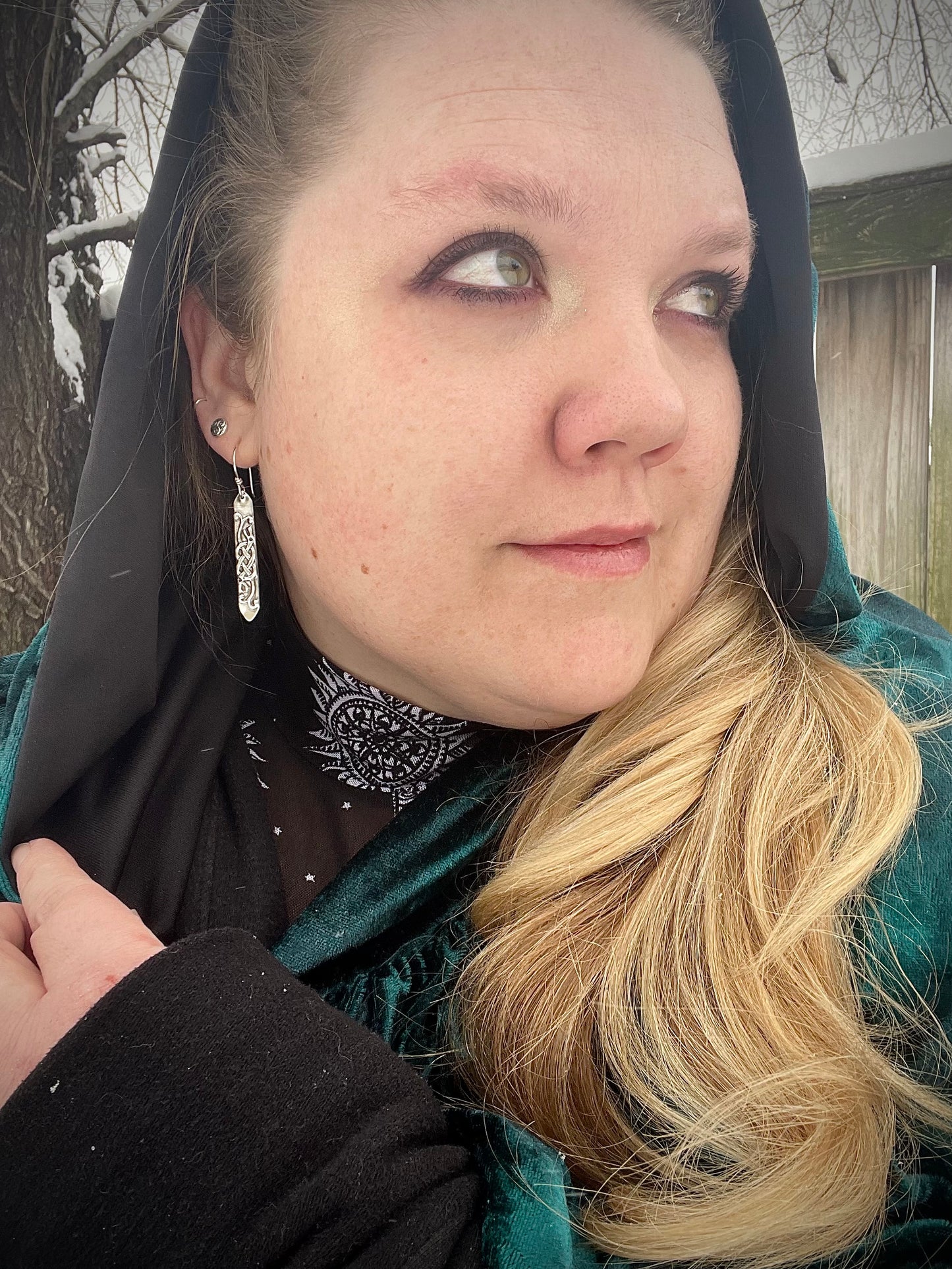 Jörmungandr Viking Knots Sterling Silver Dangle Earrings • MADE TO ORDER