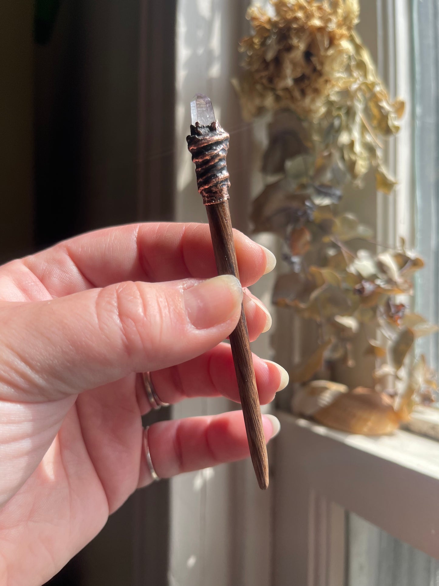 Electroformed Crystal Hair Sticks