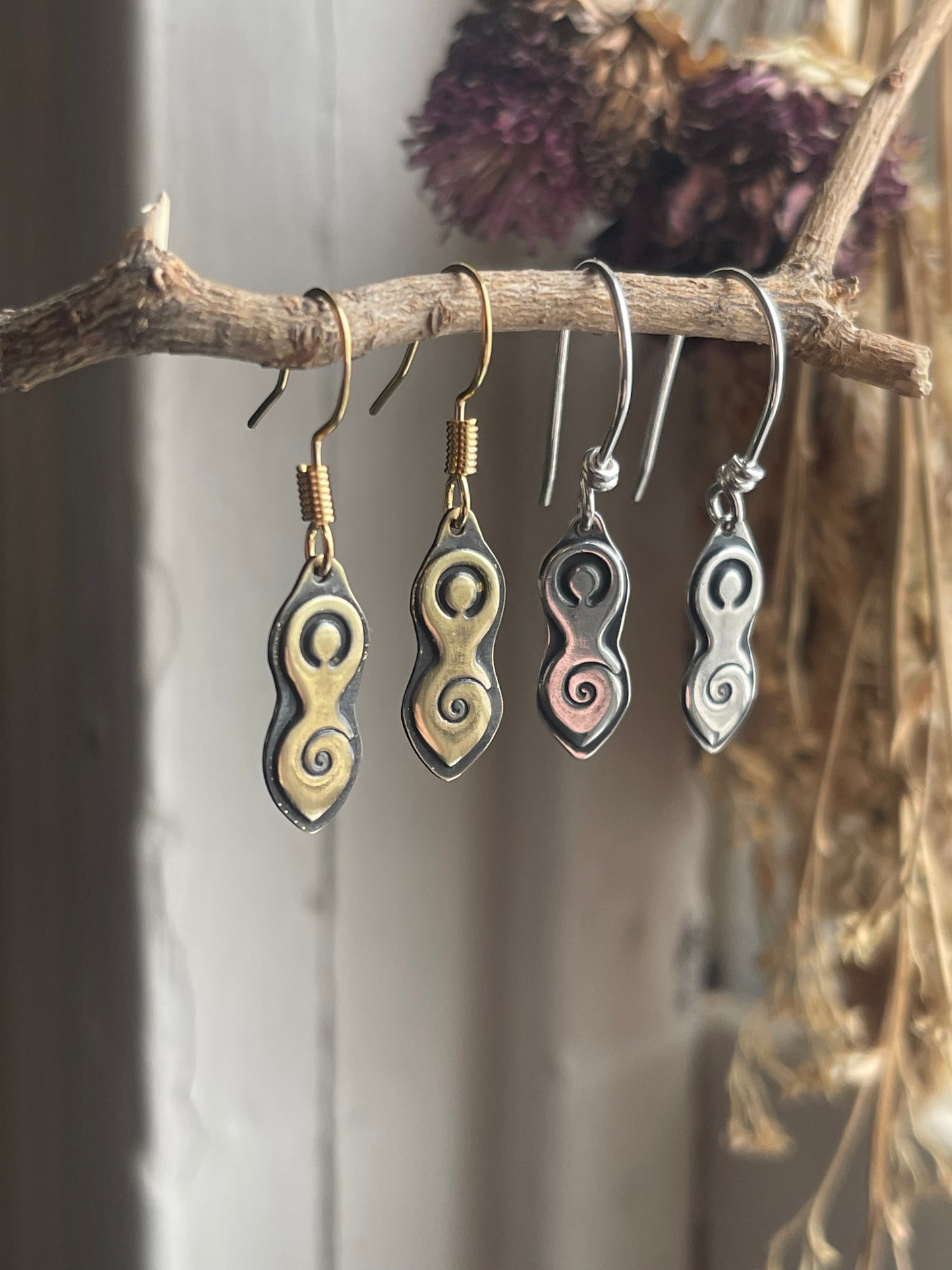 Mother Goddess Charm Jewelry • Earrings & Necklace