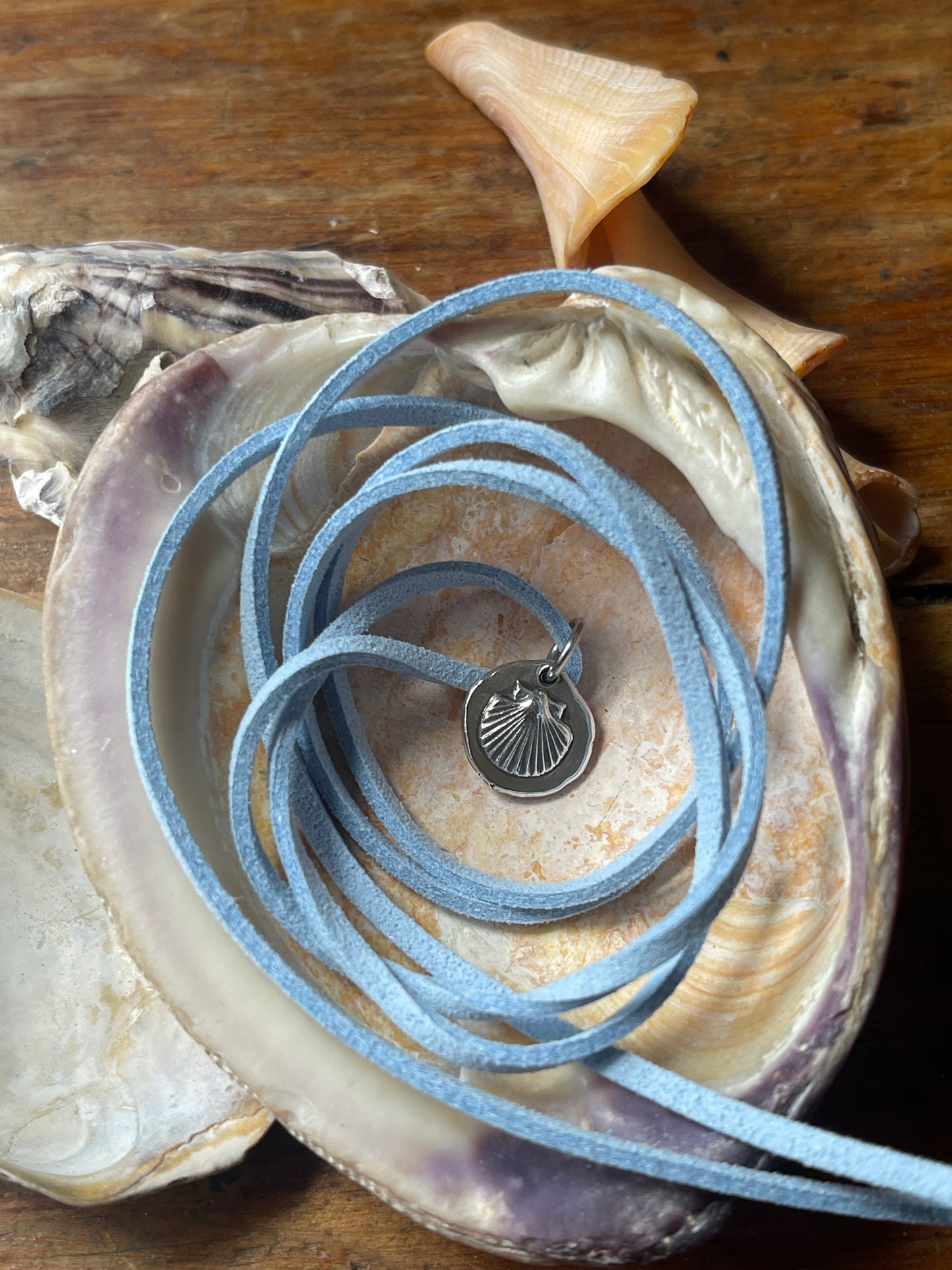 Coastal Charms • Seashell charm necklace