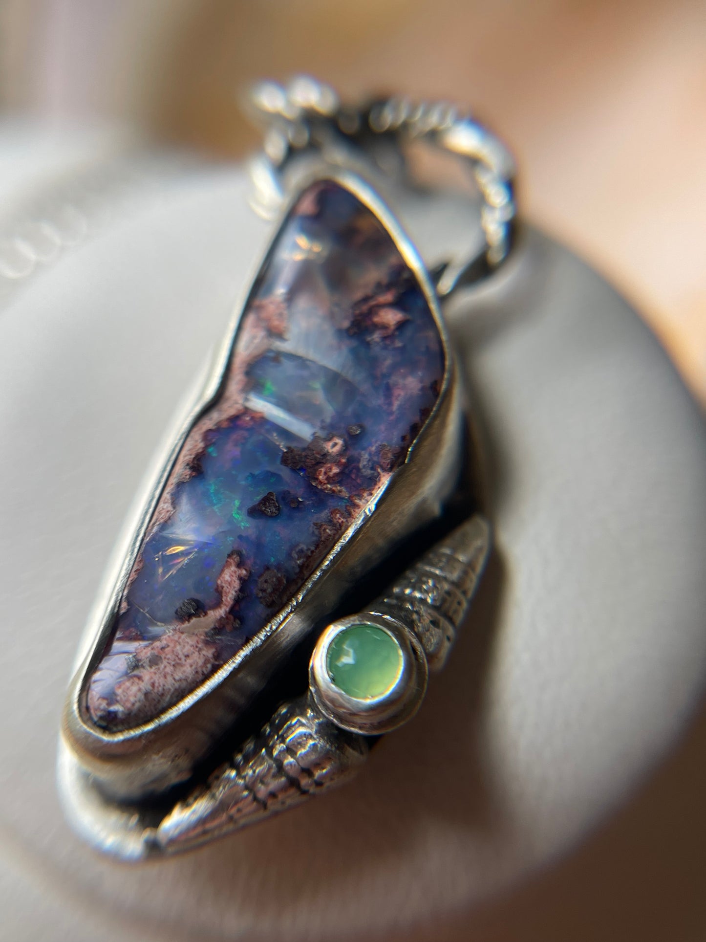 Tide Pool • Cantera Opal Oceanic Statement Pendant
