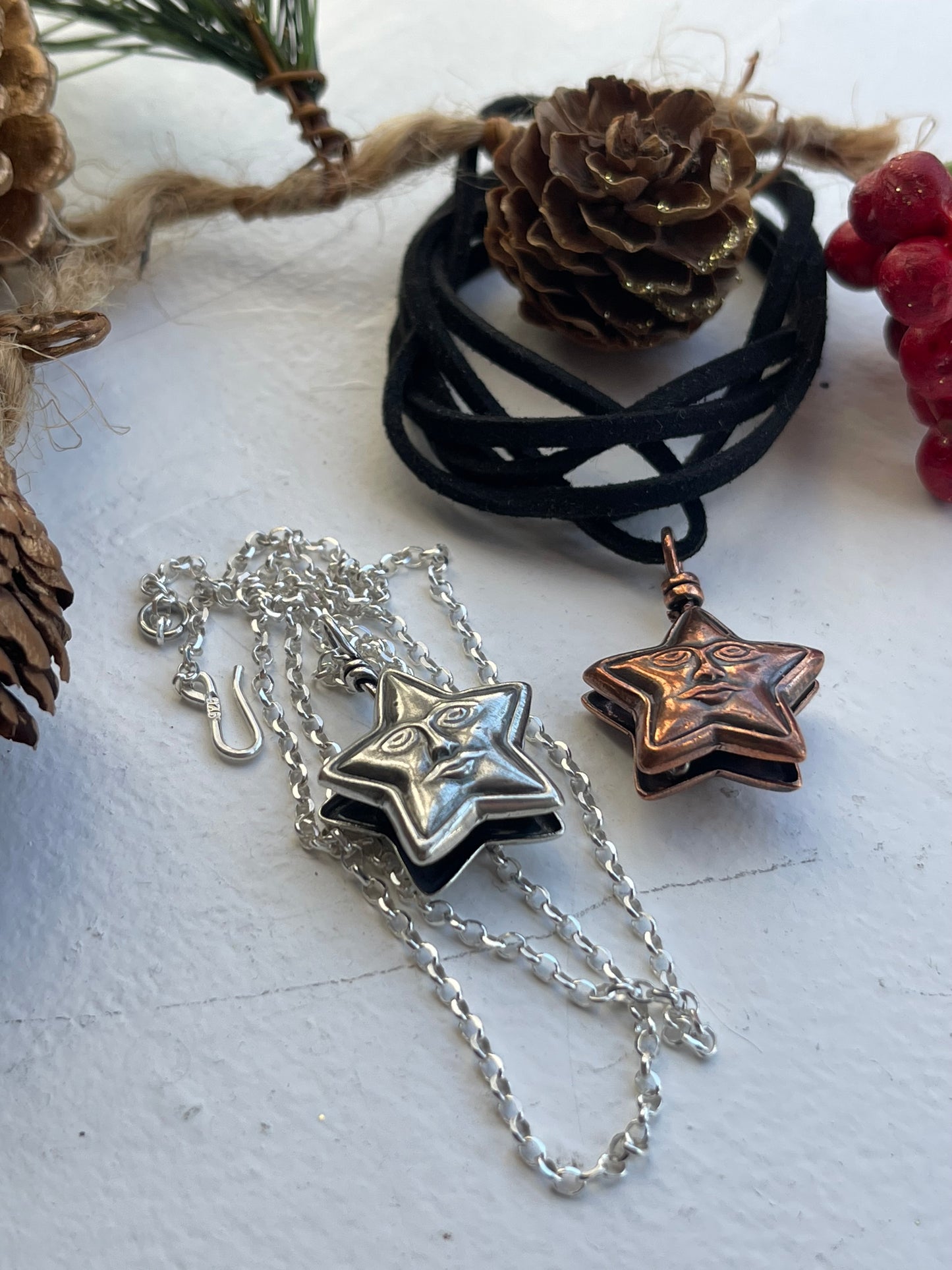 *Starry Jingle Bells • Festive Star Bell Necklaces