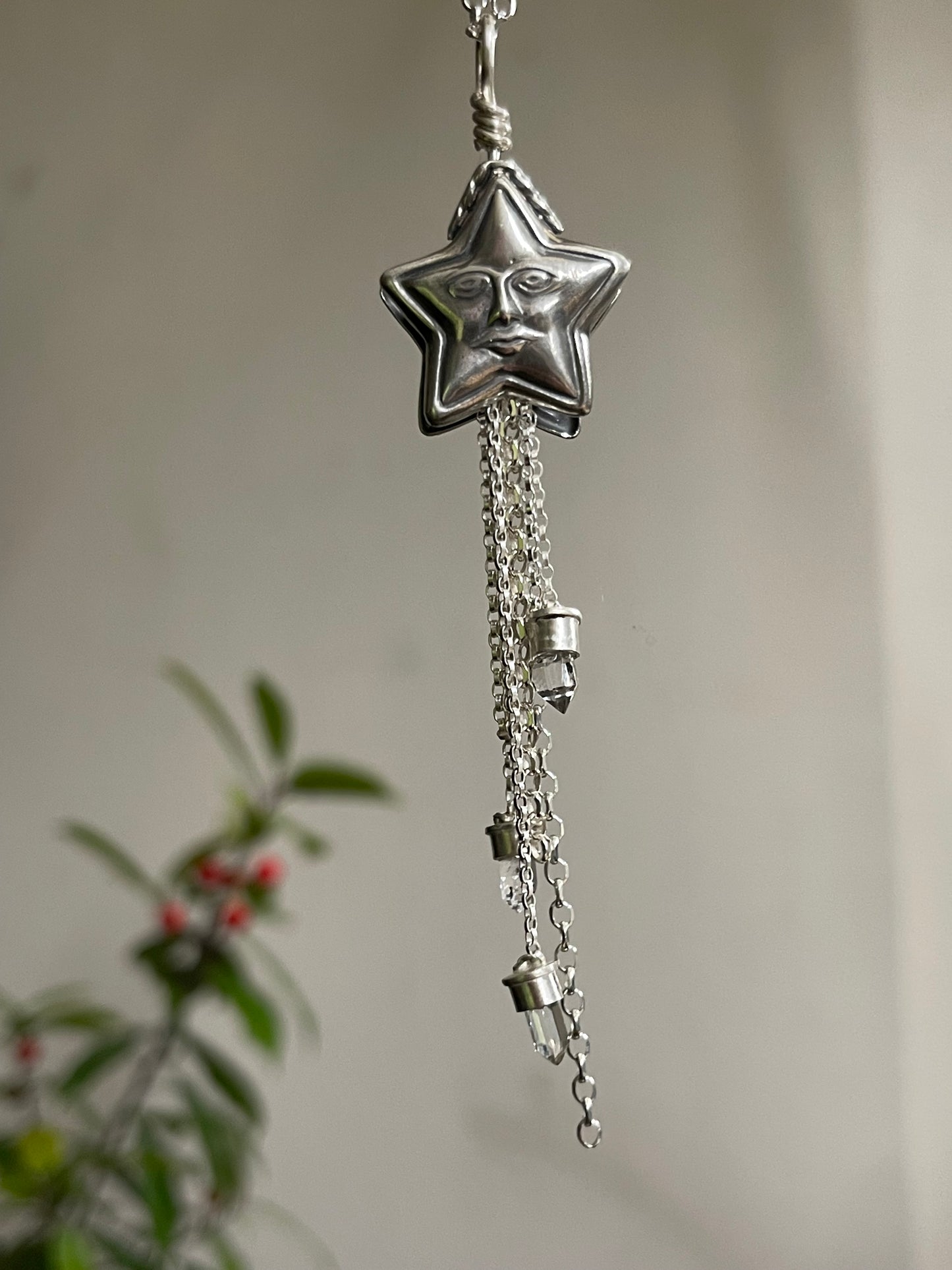 *Dreams Beneath Starlight • Herkimer Diamond Crystal Star necklace