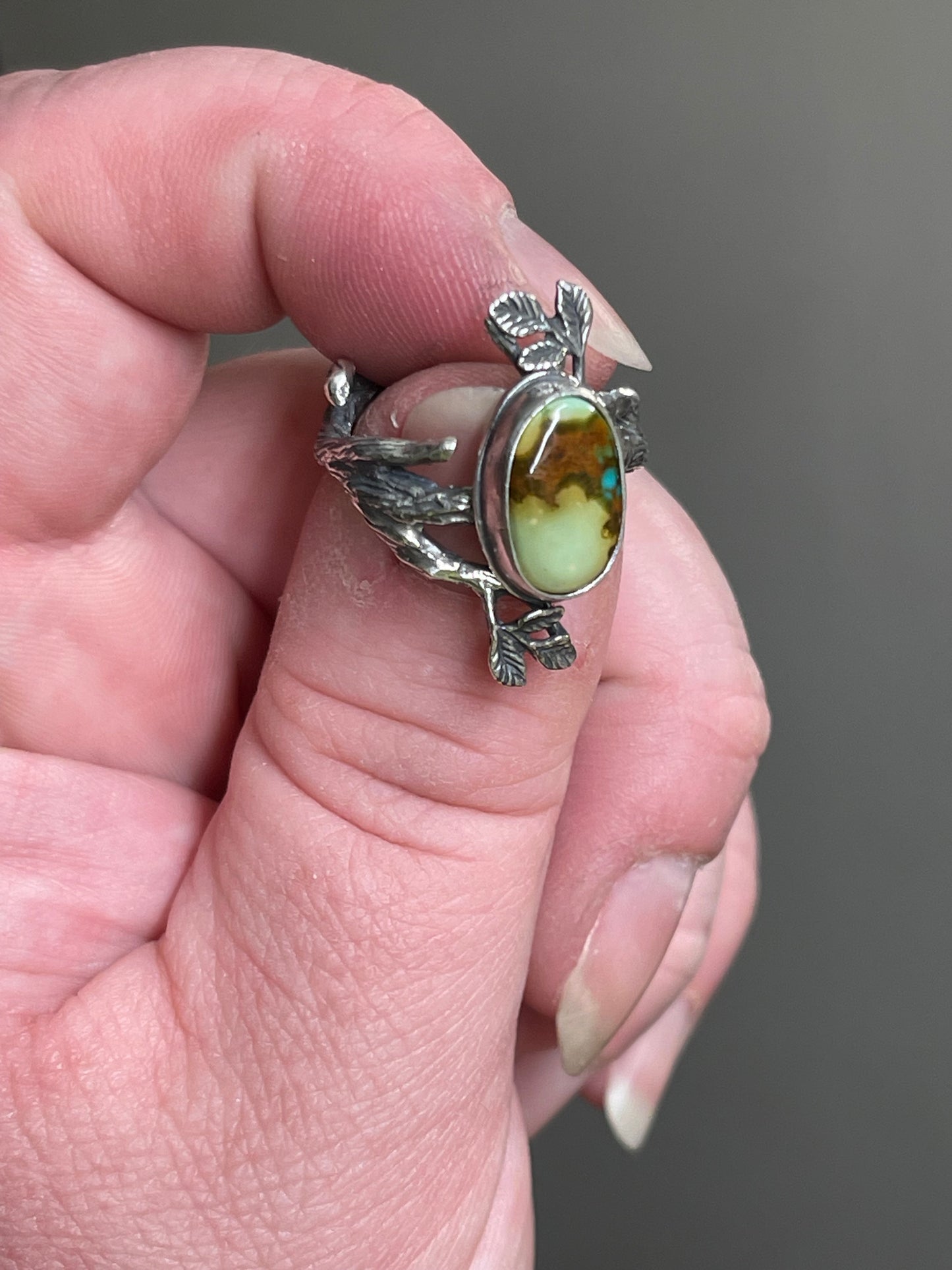 A Walk in the Woods • Royston Turquoise Sterling Silver Statement Ring