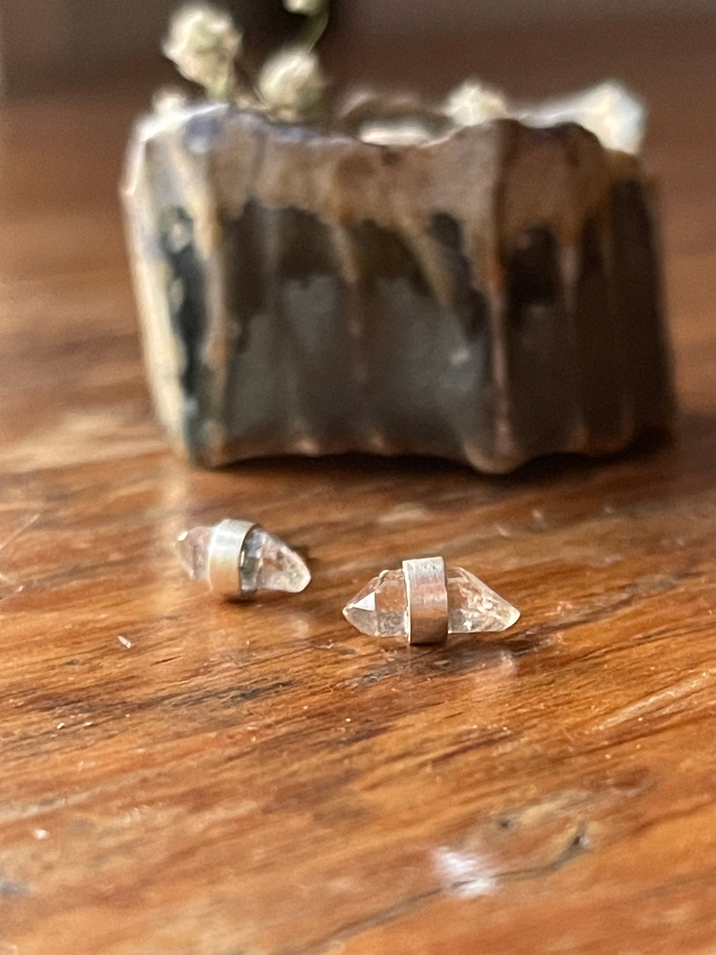 *Herkimer Diamond Stud Earrings