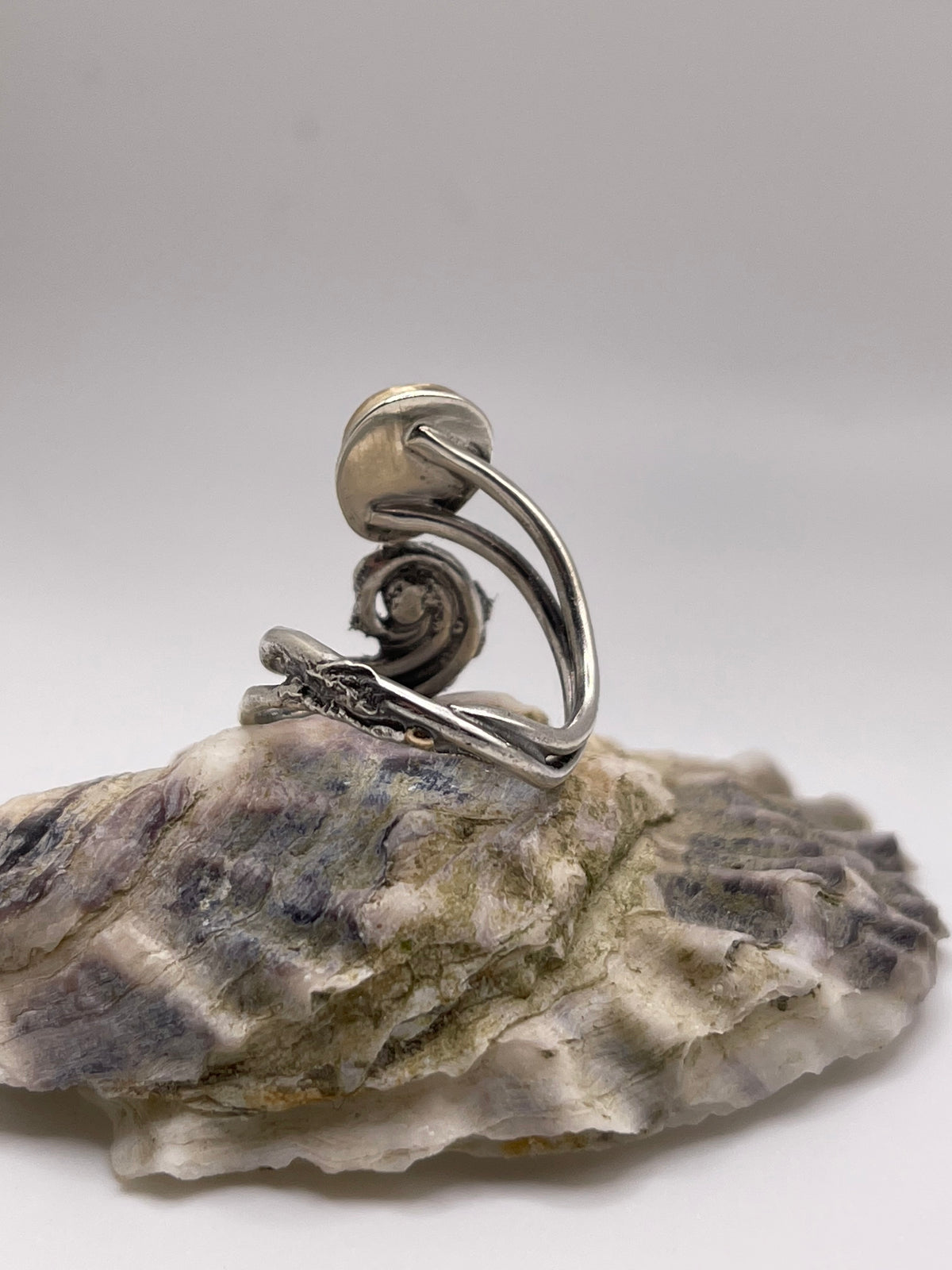 *Luna del Mare • Tanzanite Statement Ring • Solid 14K Gold & Silver • Adjustable