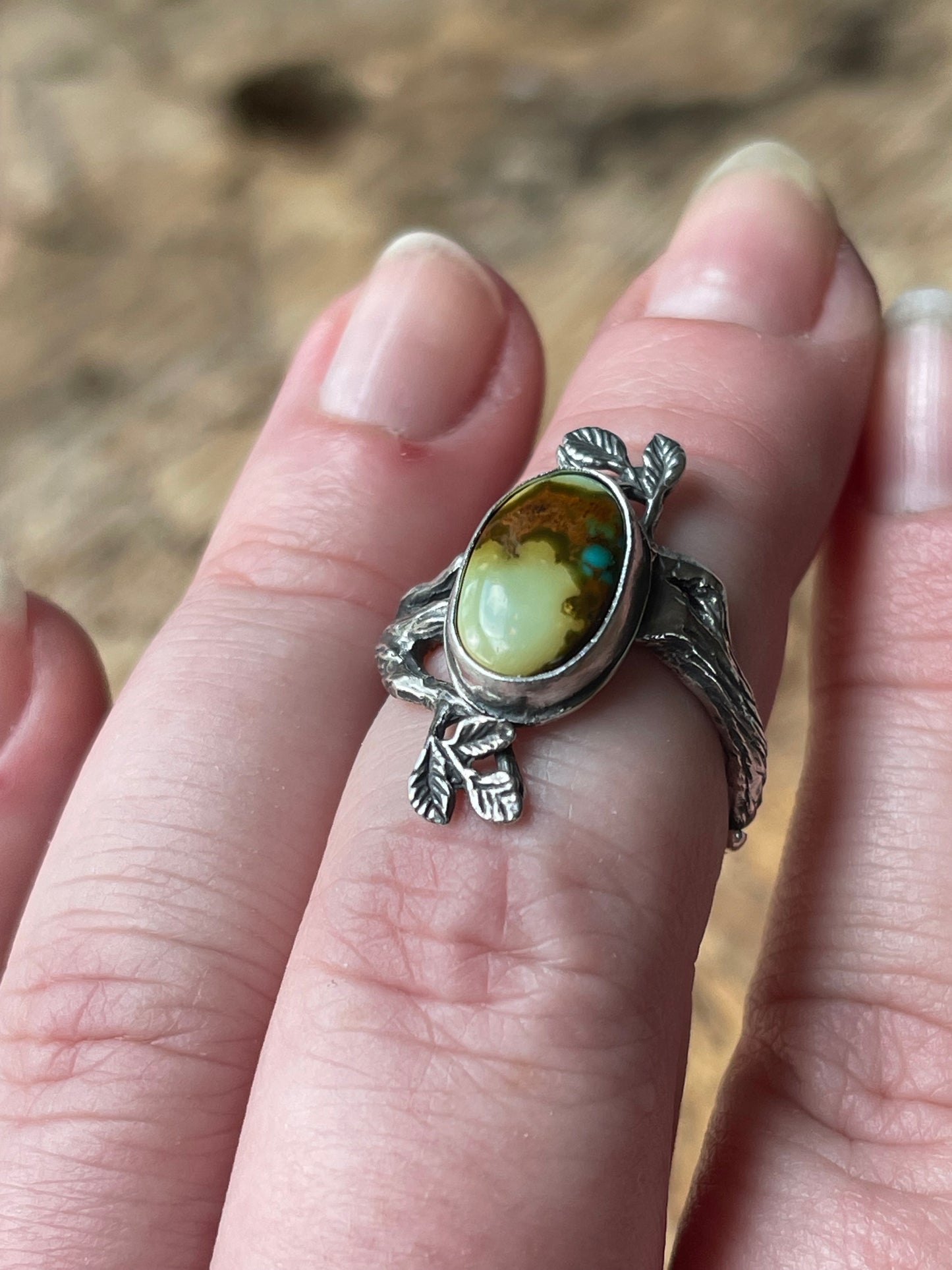 A Walk in the Woods • Royston Turquoise Sterling Silver Statement Ring