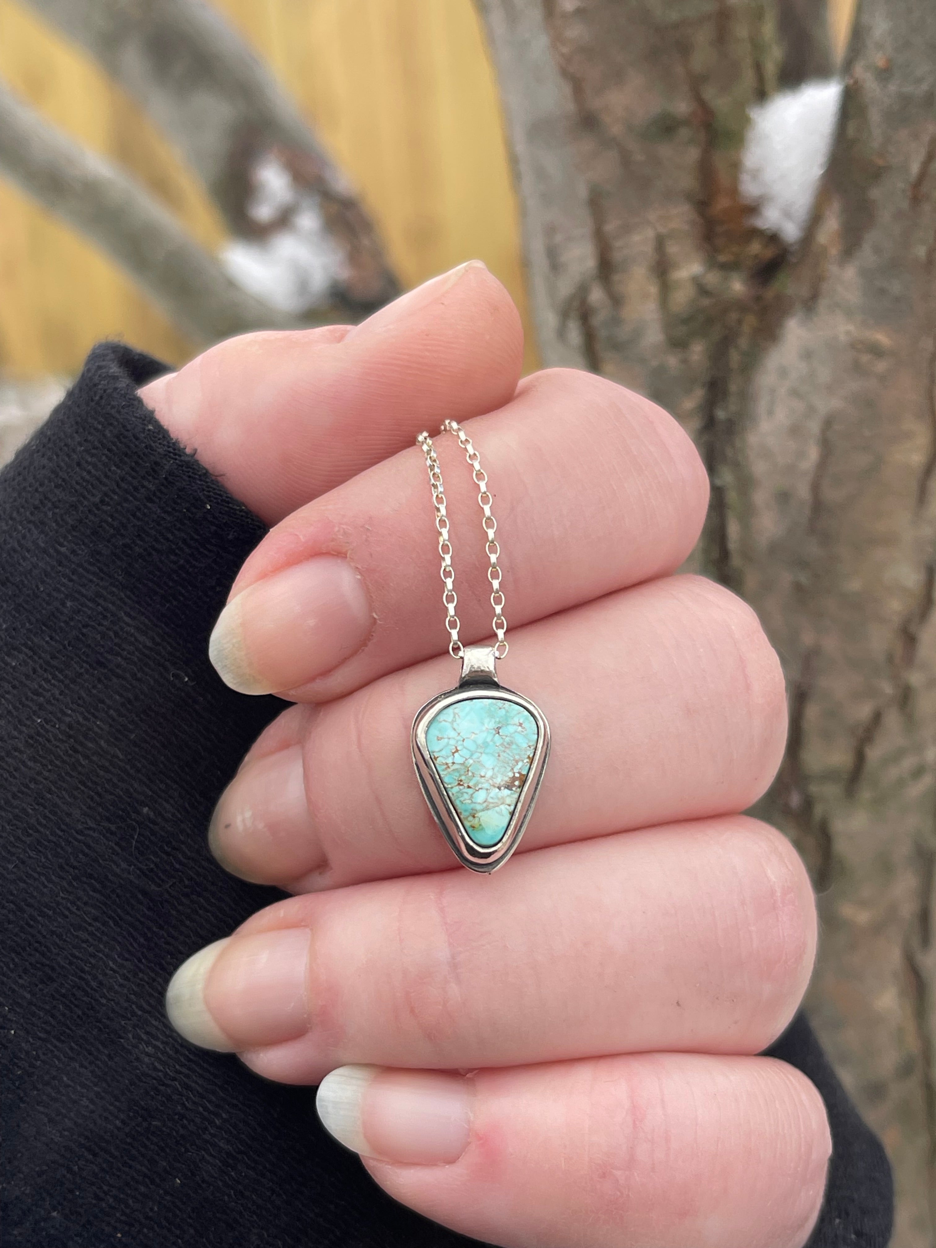 Cold Creek • Royston Turquoise Sterling Silver Pendant Necklace