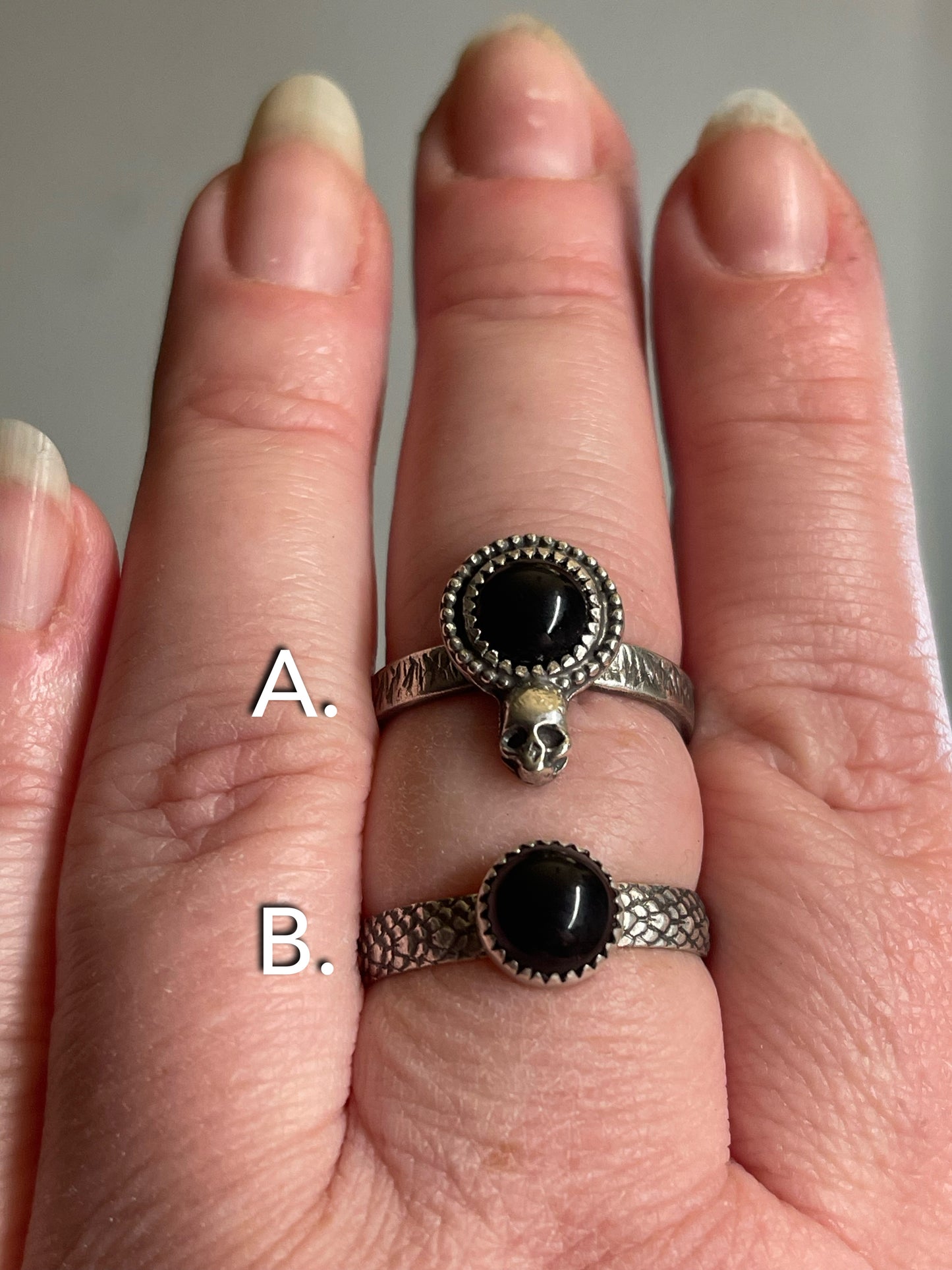 *Bellatrix Black Onyx Rings