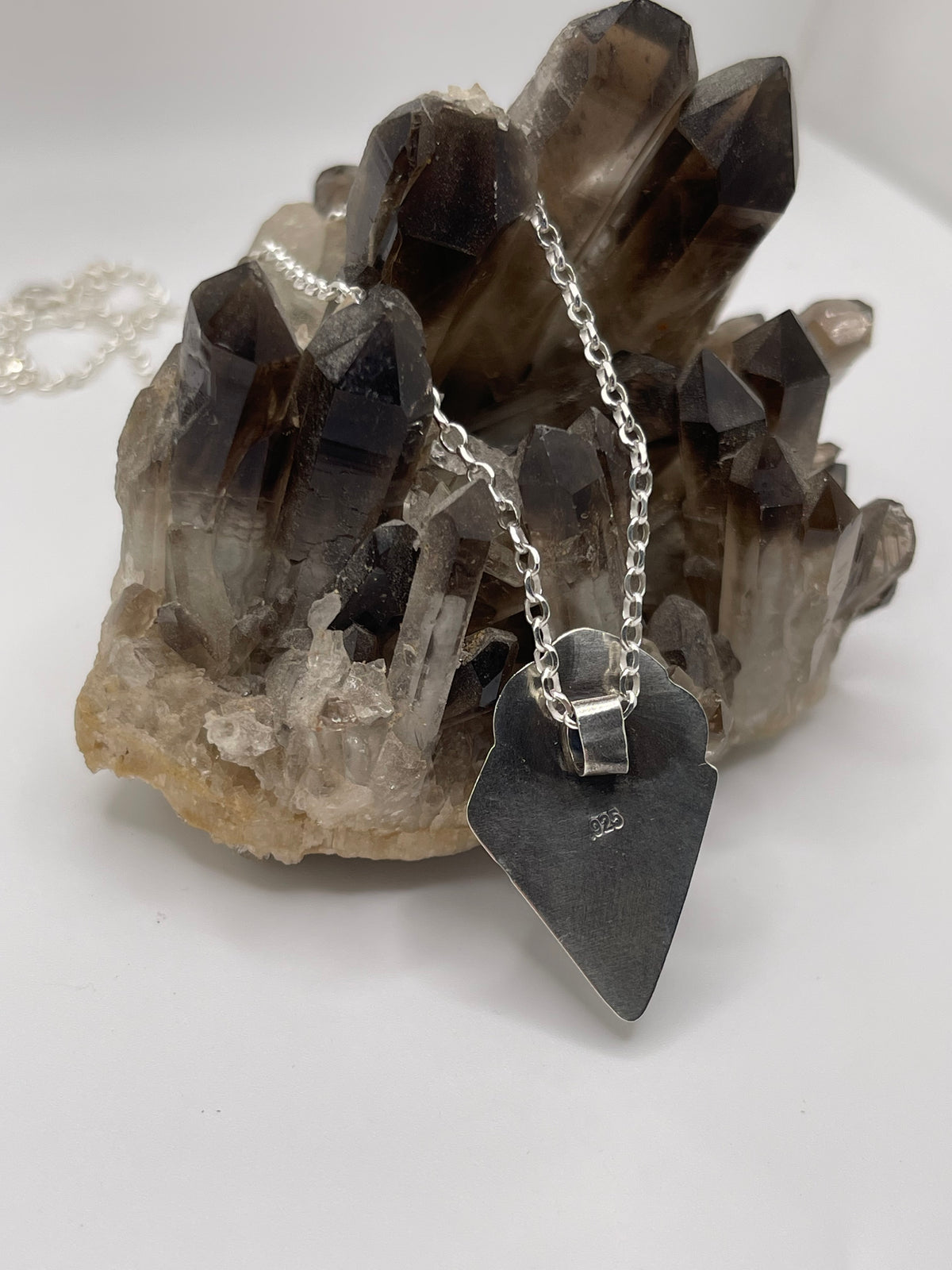 *Another Dimension • Fordite Sterling Silver Bat Pendant Necklace