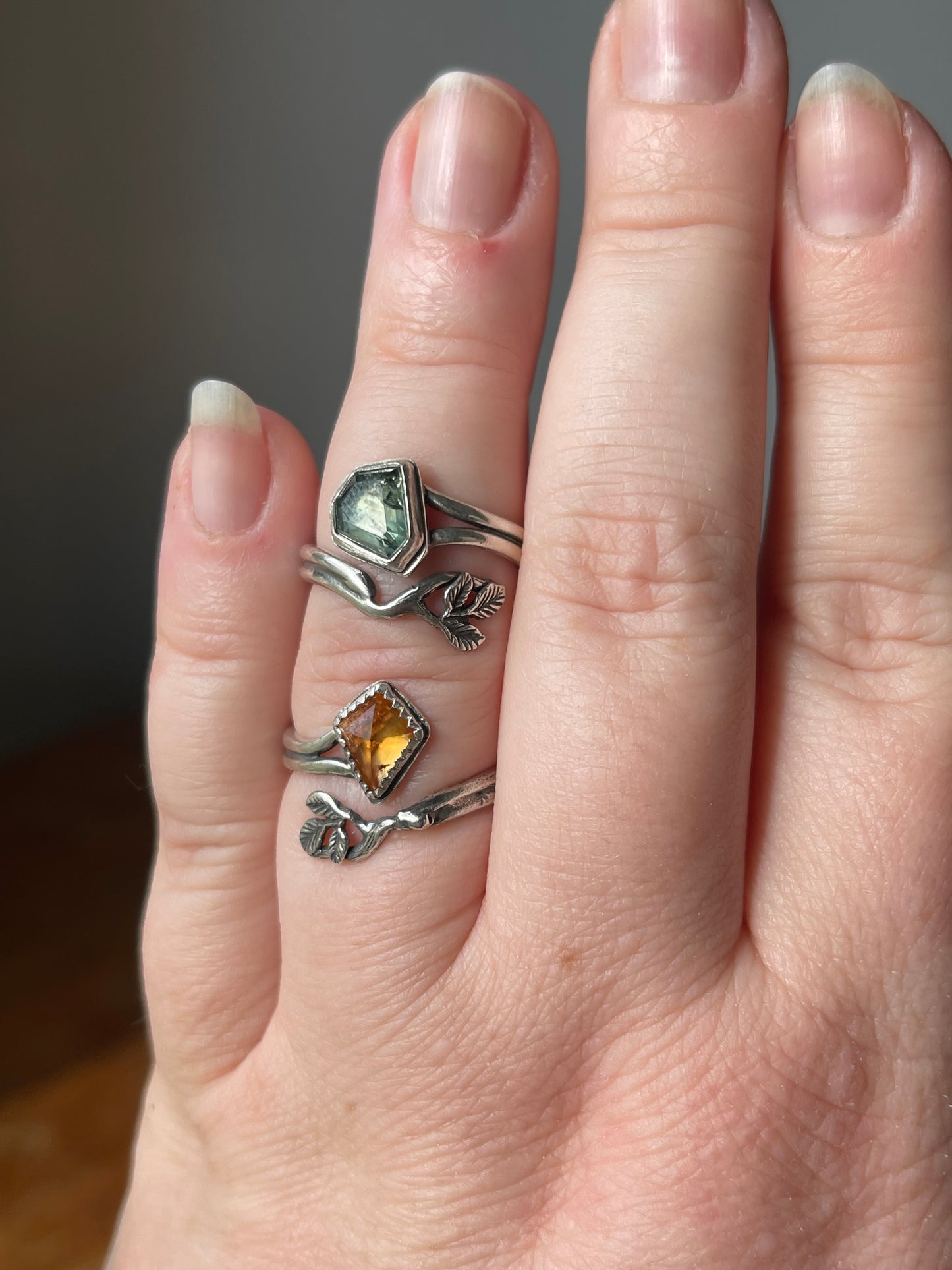 Emberline Adjustable Ring • Hessonite Garnet