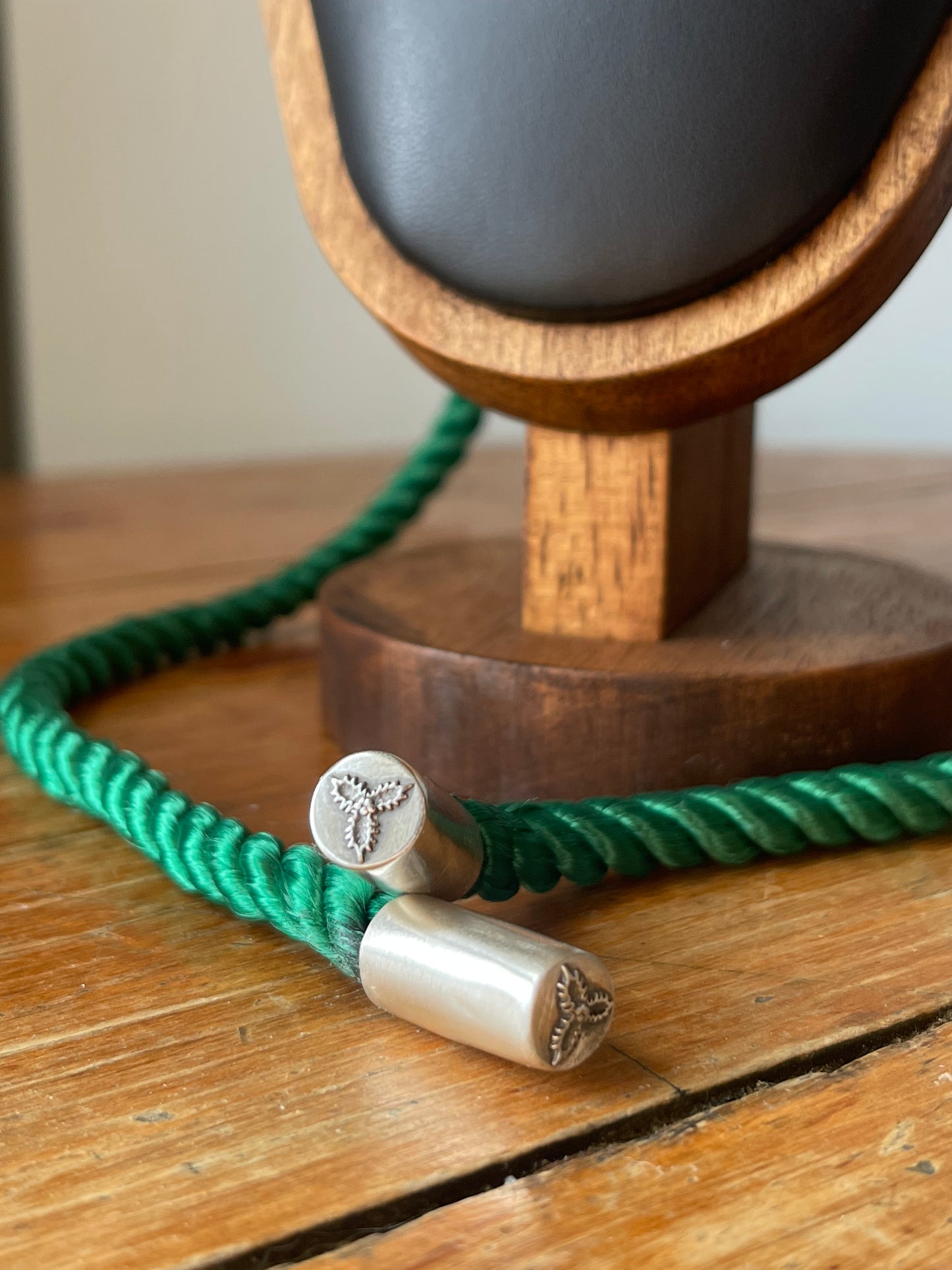 *RESERVED • Holly Winter Woodlands Pendant & Rope