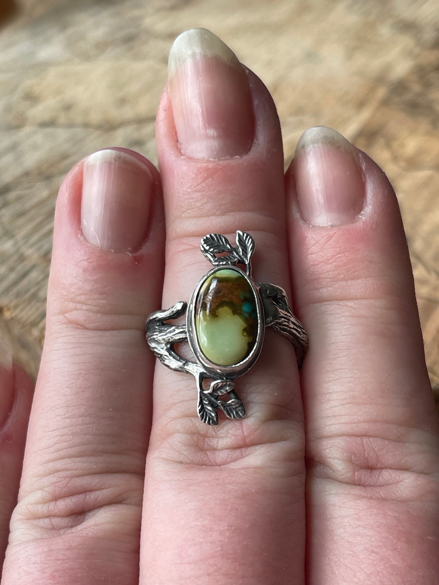 A Walk in the Woods • Royston Turquoise Sterling Silver Statement Ring