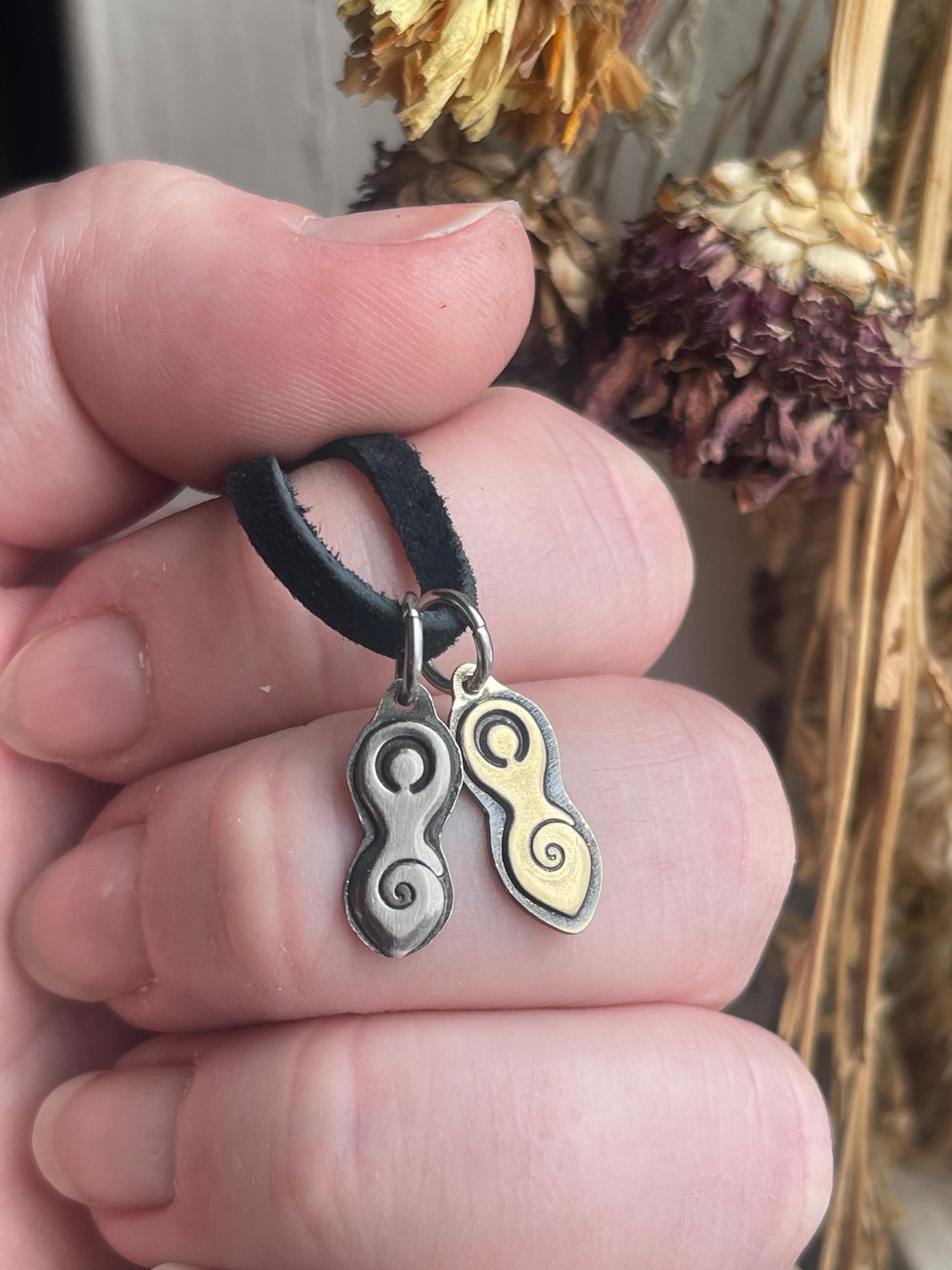 Mother Goddess Charm Jewelry • Earrings & Necklace