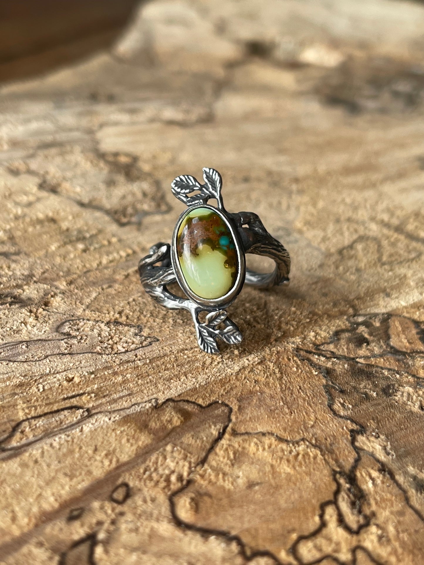 A Walk in the Woods • Royston Turquoise Sterling Silver Statement Ring