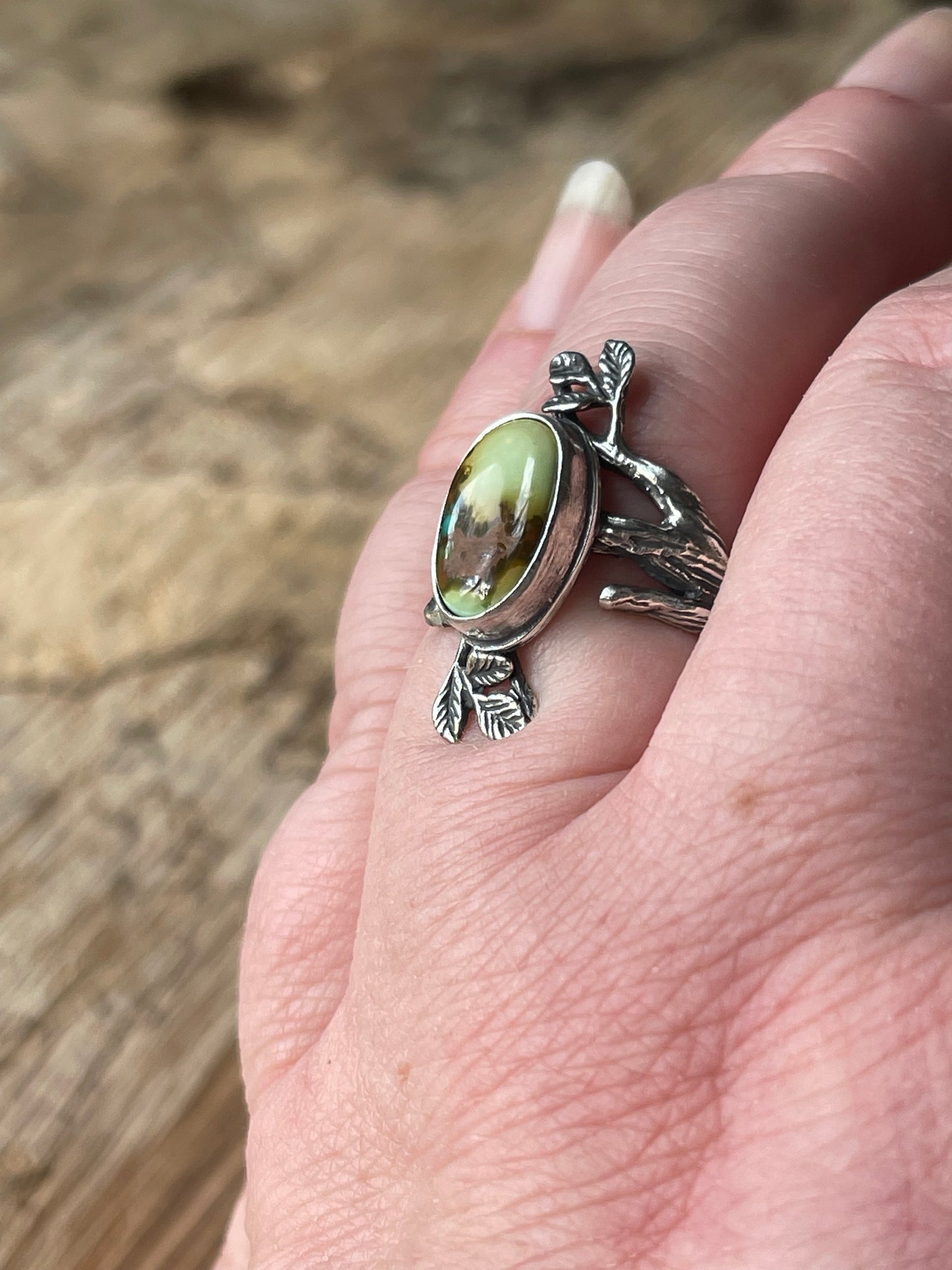 A Walk in the Woods • Royston Turquoise Sterling Silver Statement Ring