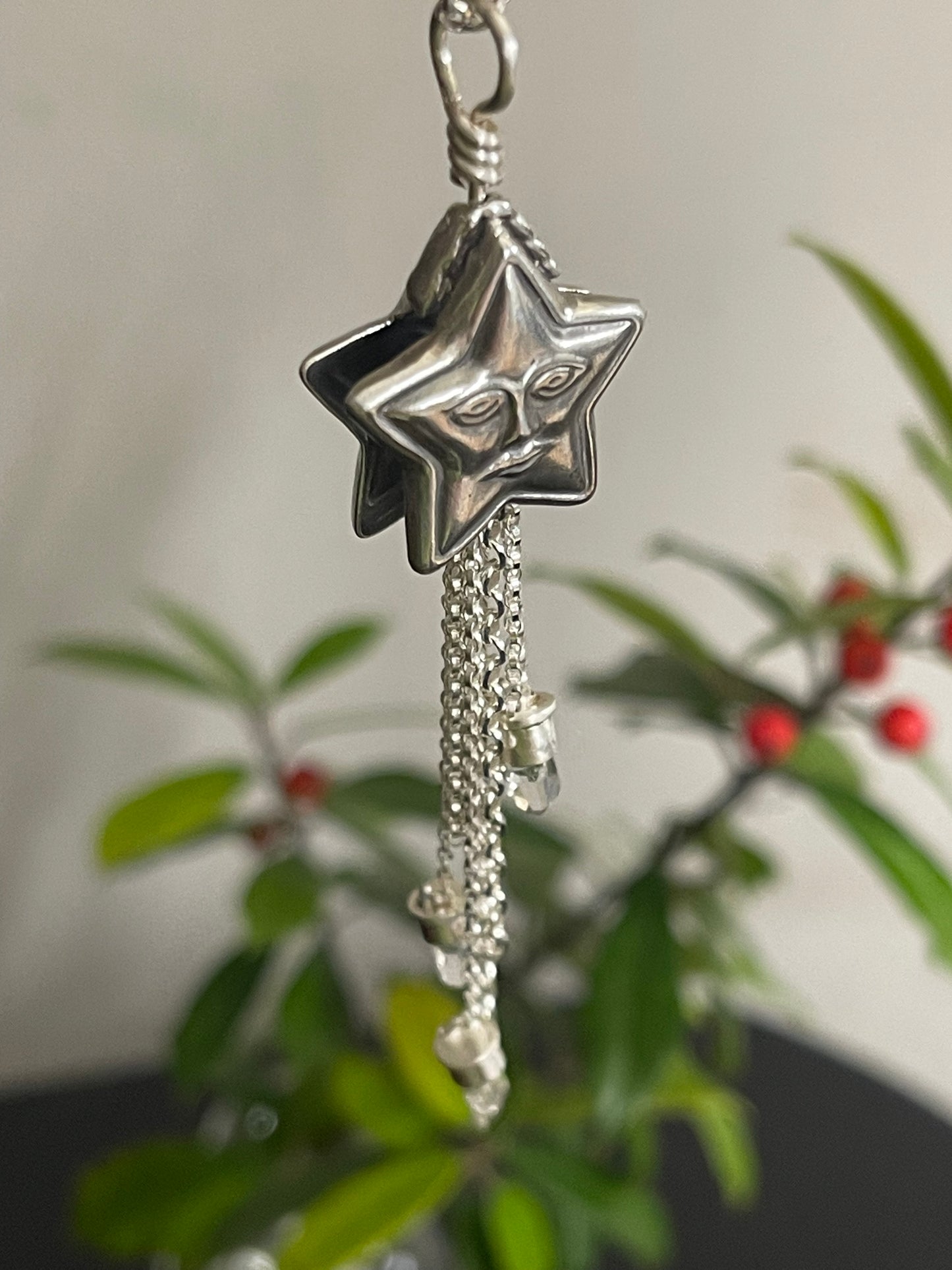 *Dreams Beneath Starlight • Herkimer Diamond Crystal Star necklace