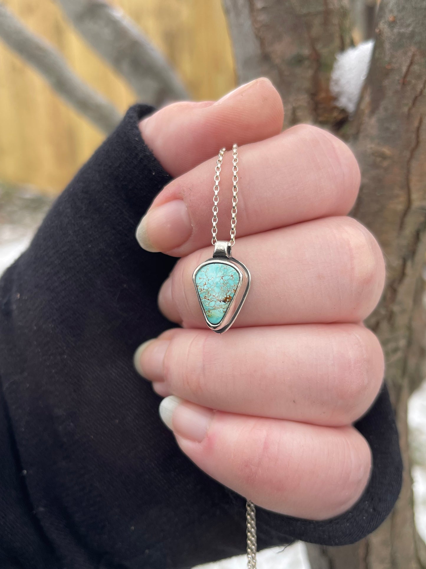 *Cold Creek • Royston Turquoise Sterling Silver Pendant Necklace