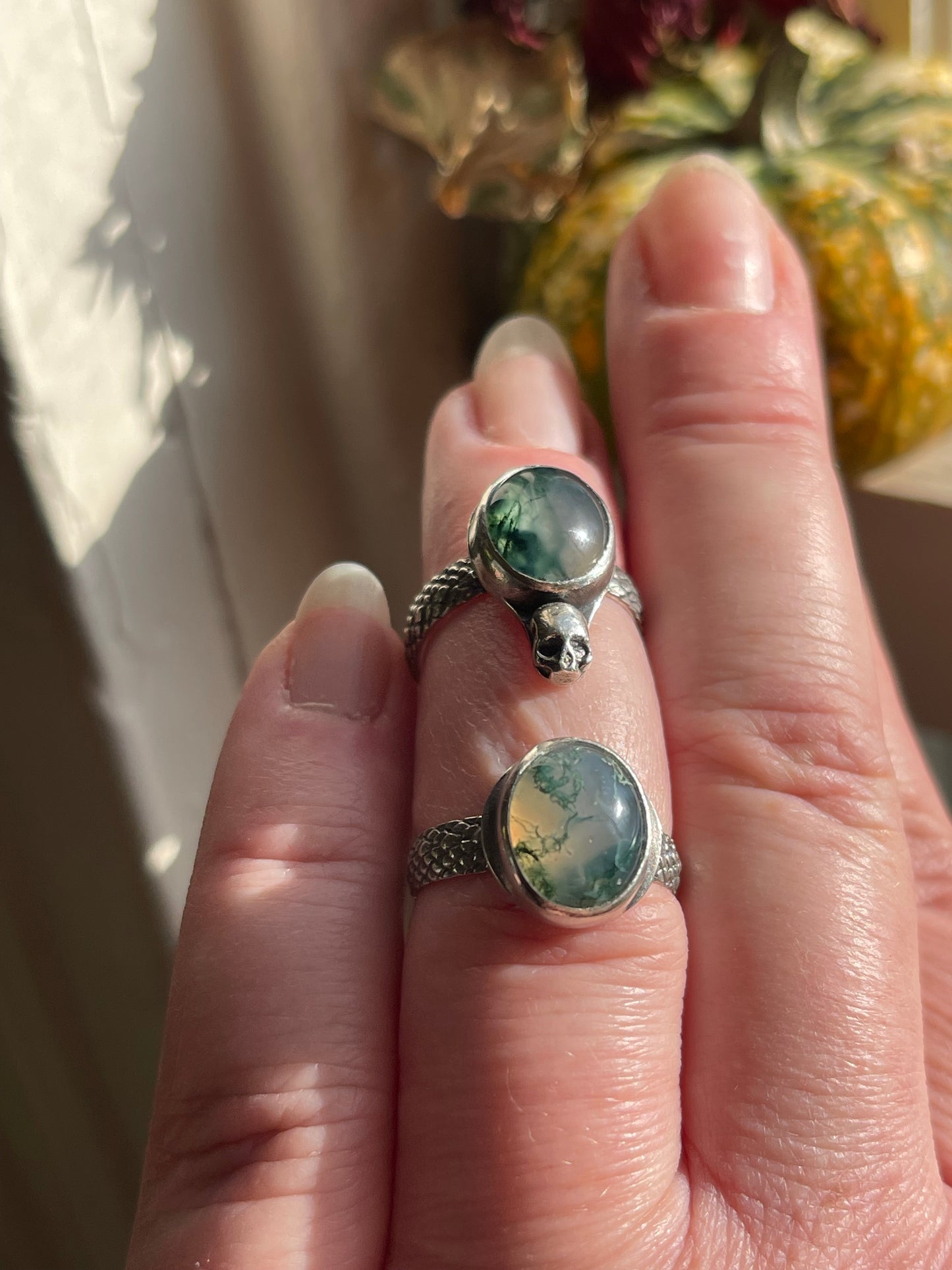 *Bog Witch Moss Agate Rings