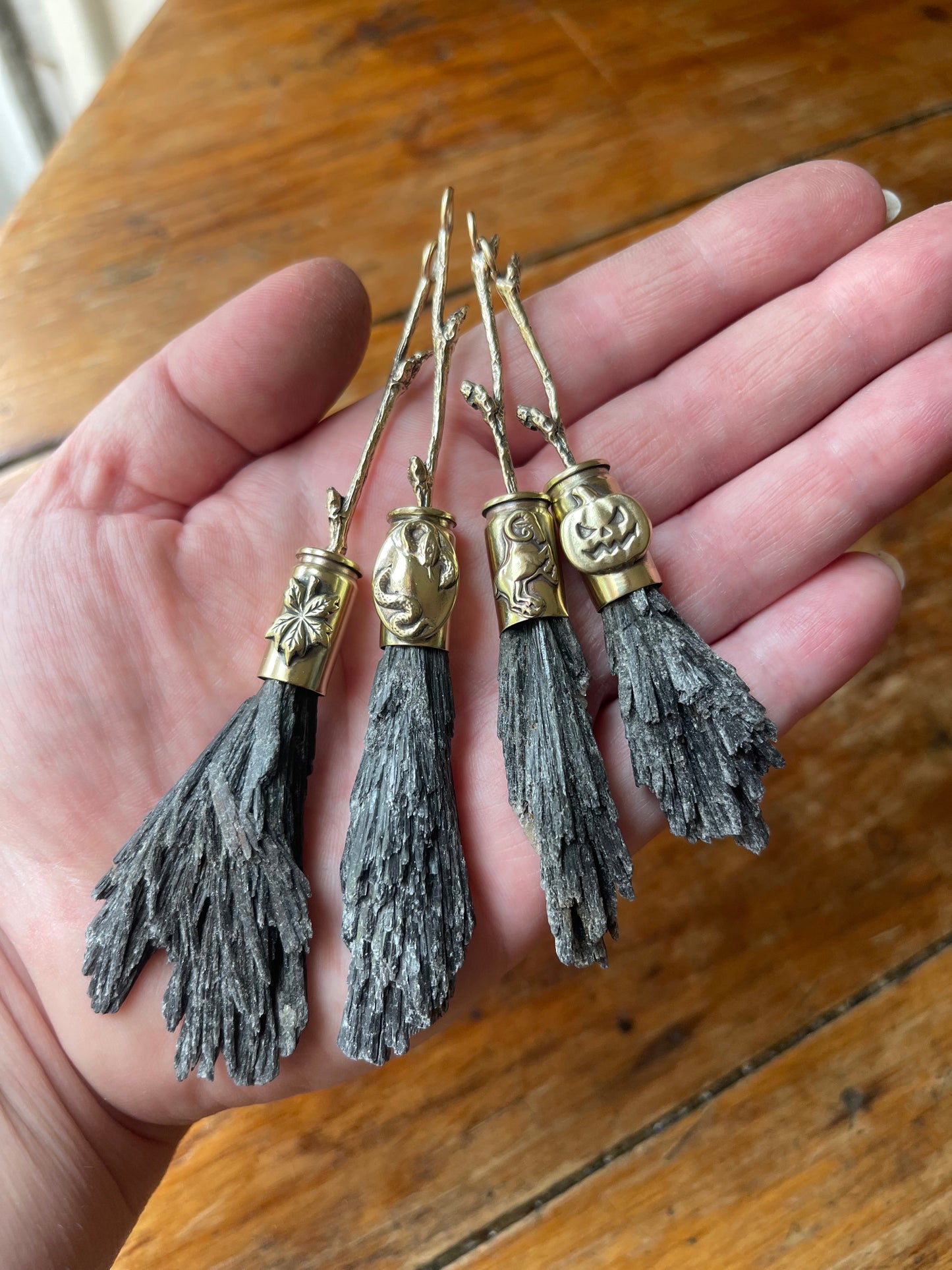 Brass Forest Witch Brooms: Spooky Edition
