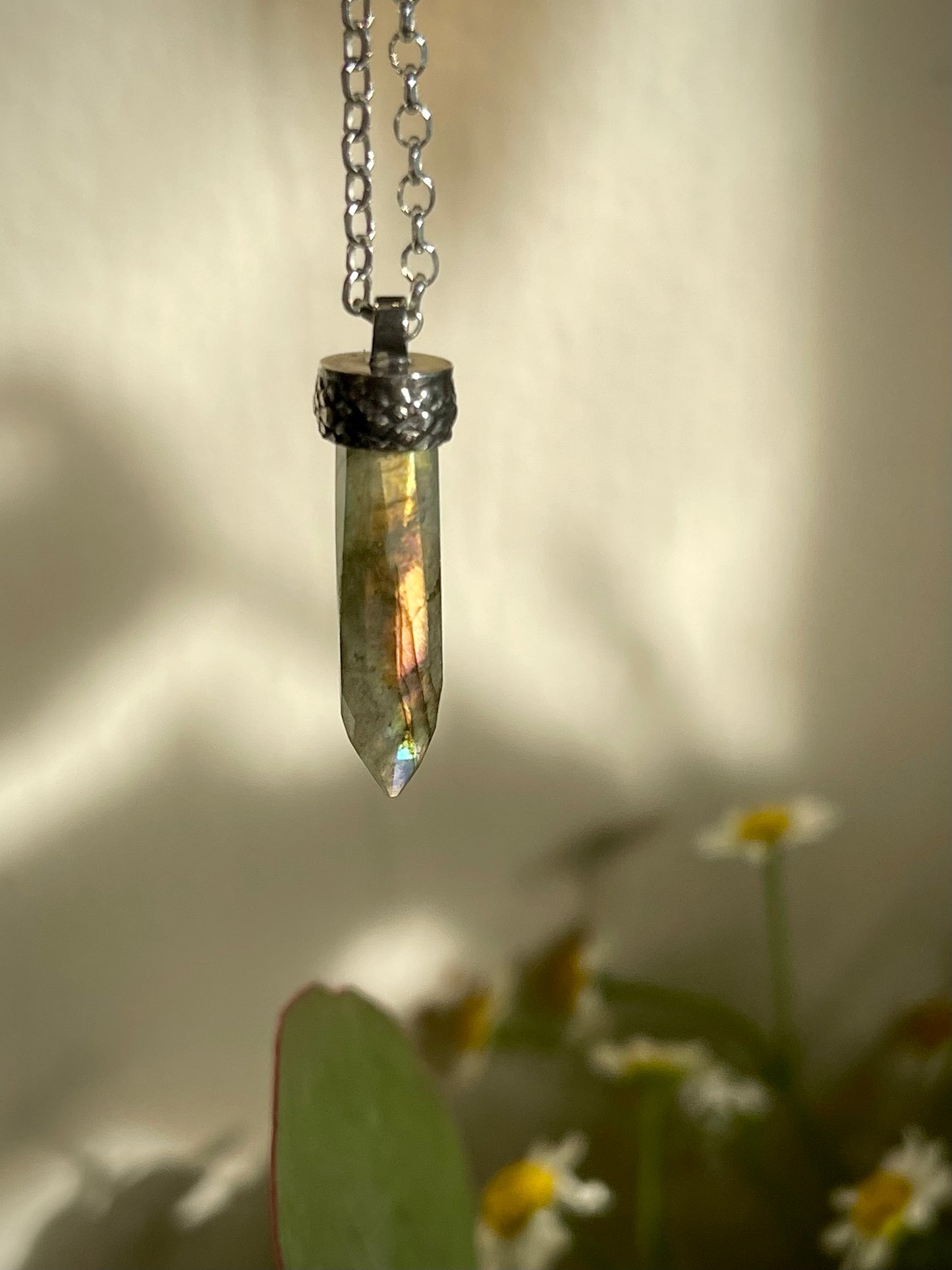 *Aurora & Blair • Labradorite Crystal Pendant Necklaces