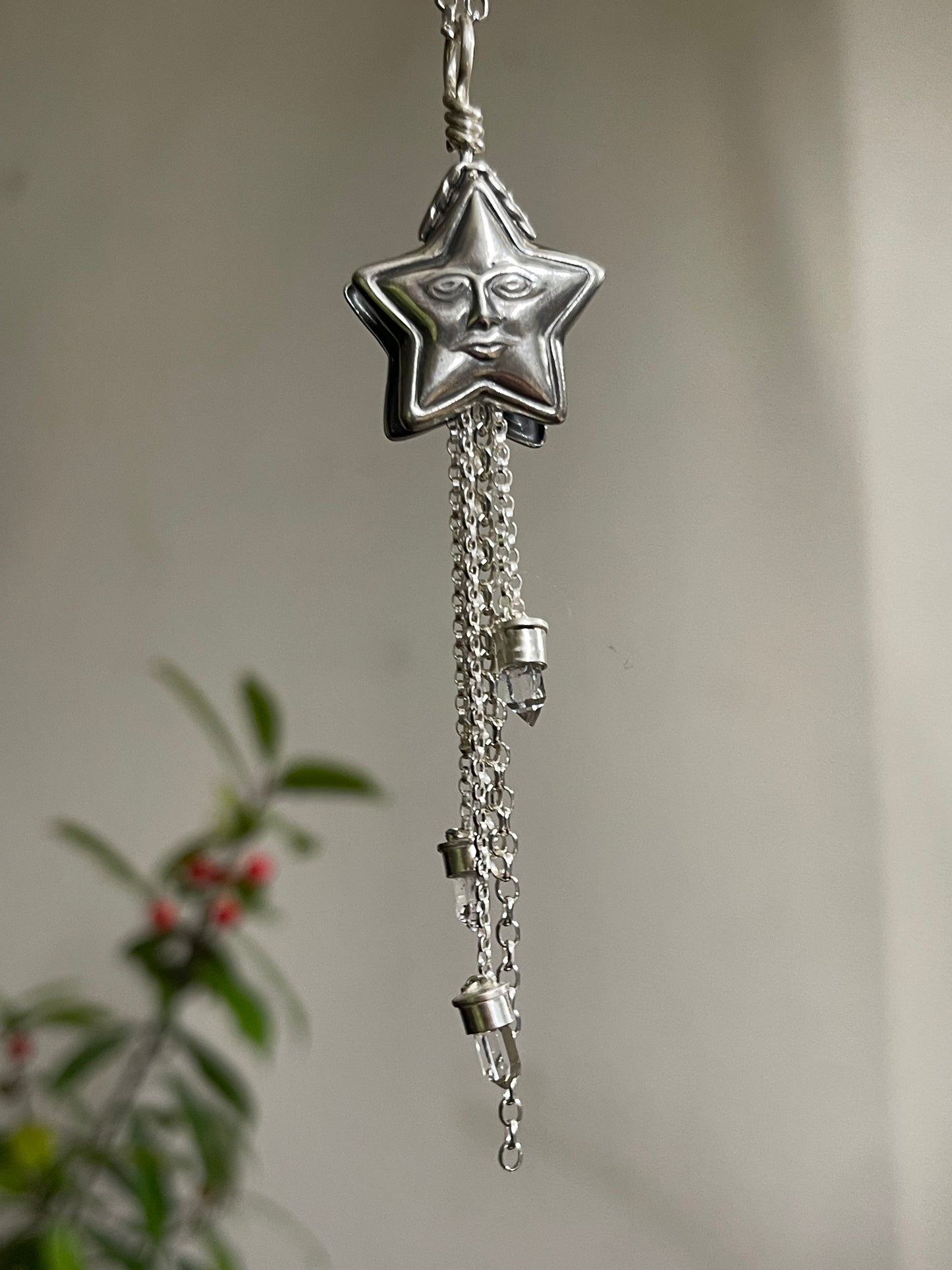 *Dreams Beneath Starlight • Herkimer Diamond Crystal Star necklace